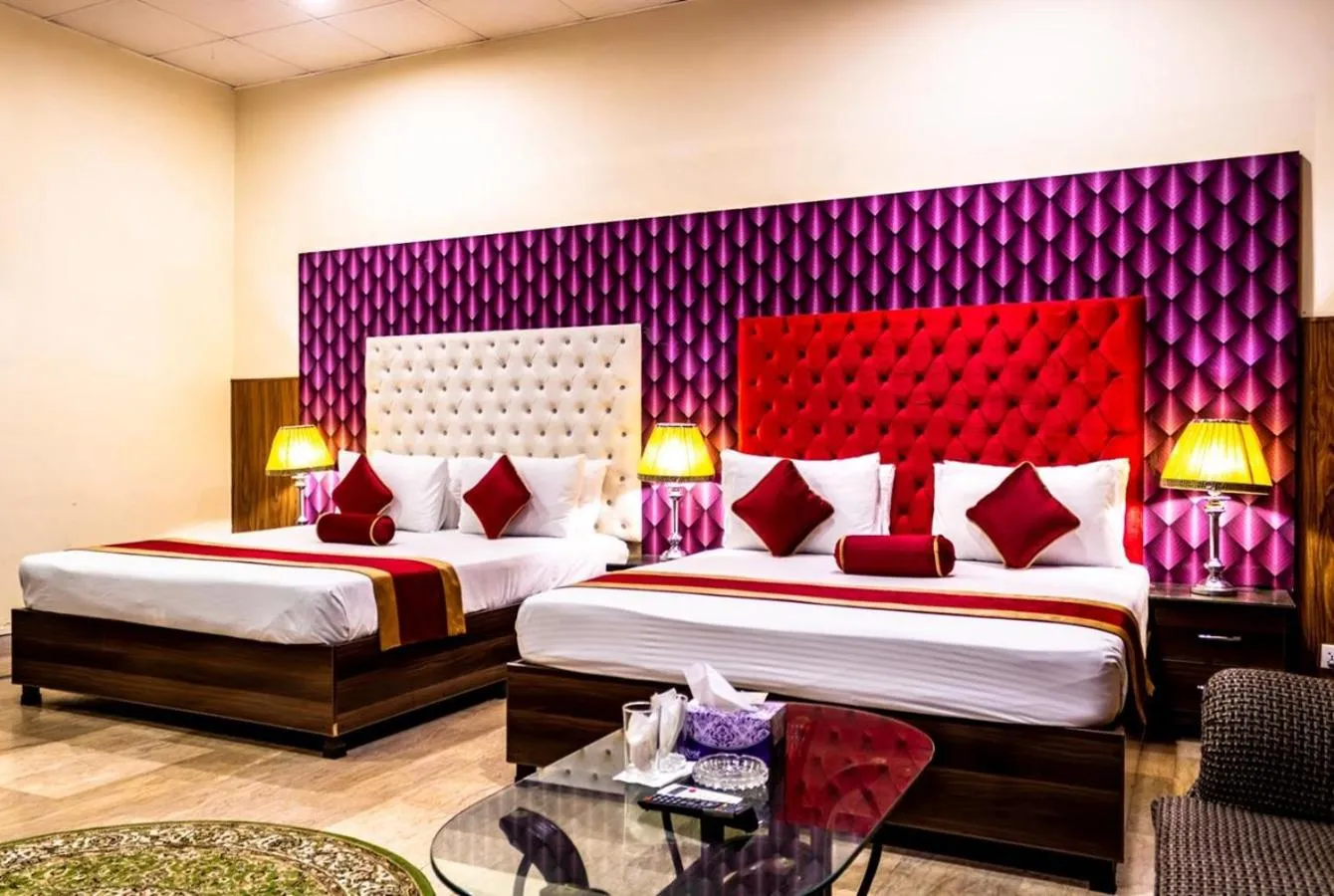 Bed in Rose Palace Hotel, Gulberg