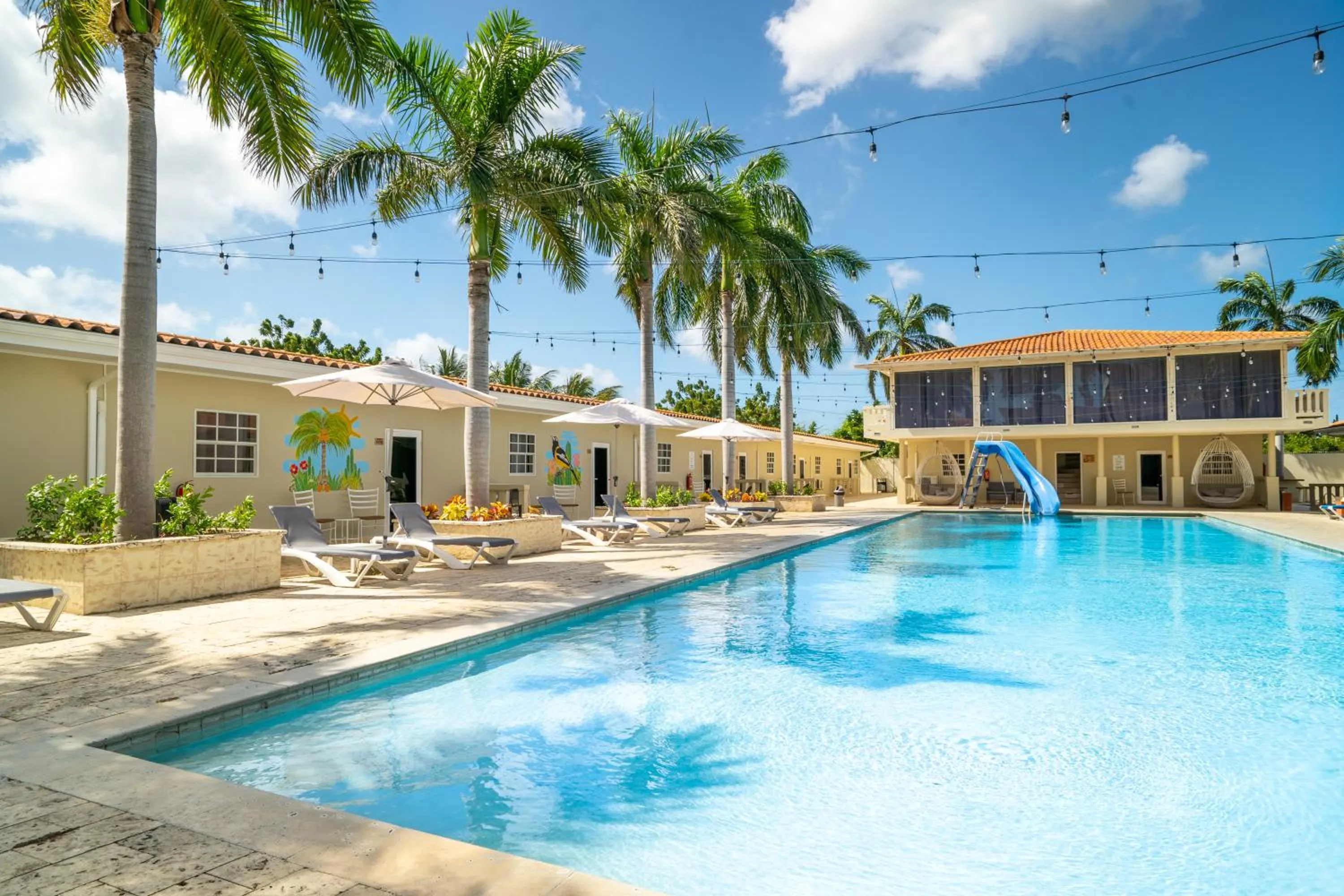 Pool view in Delynne Boutique Hotel