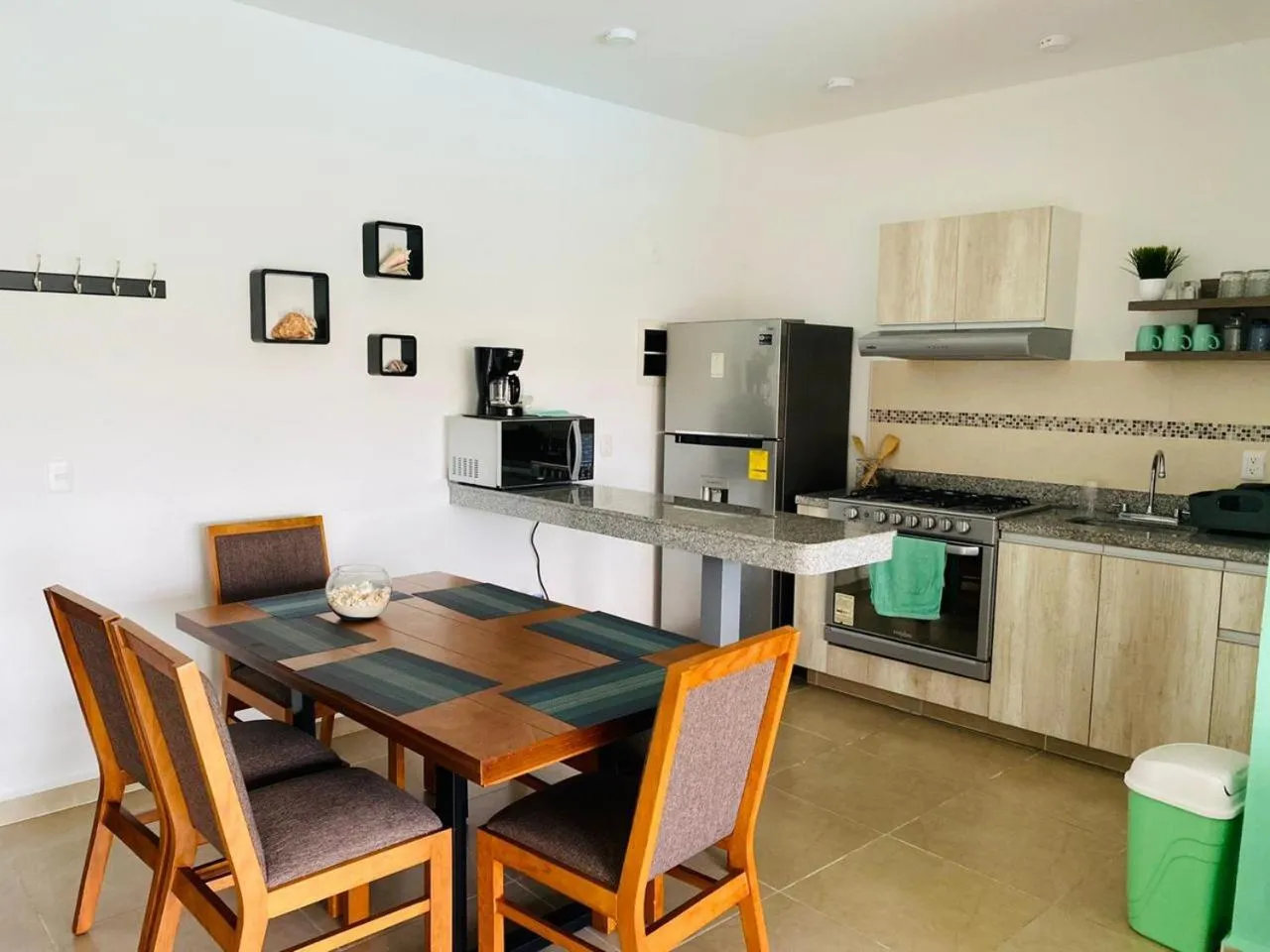 Kitchen or kitchenette in Apartment for rent in Cancun