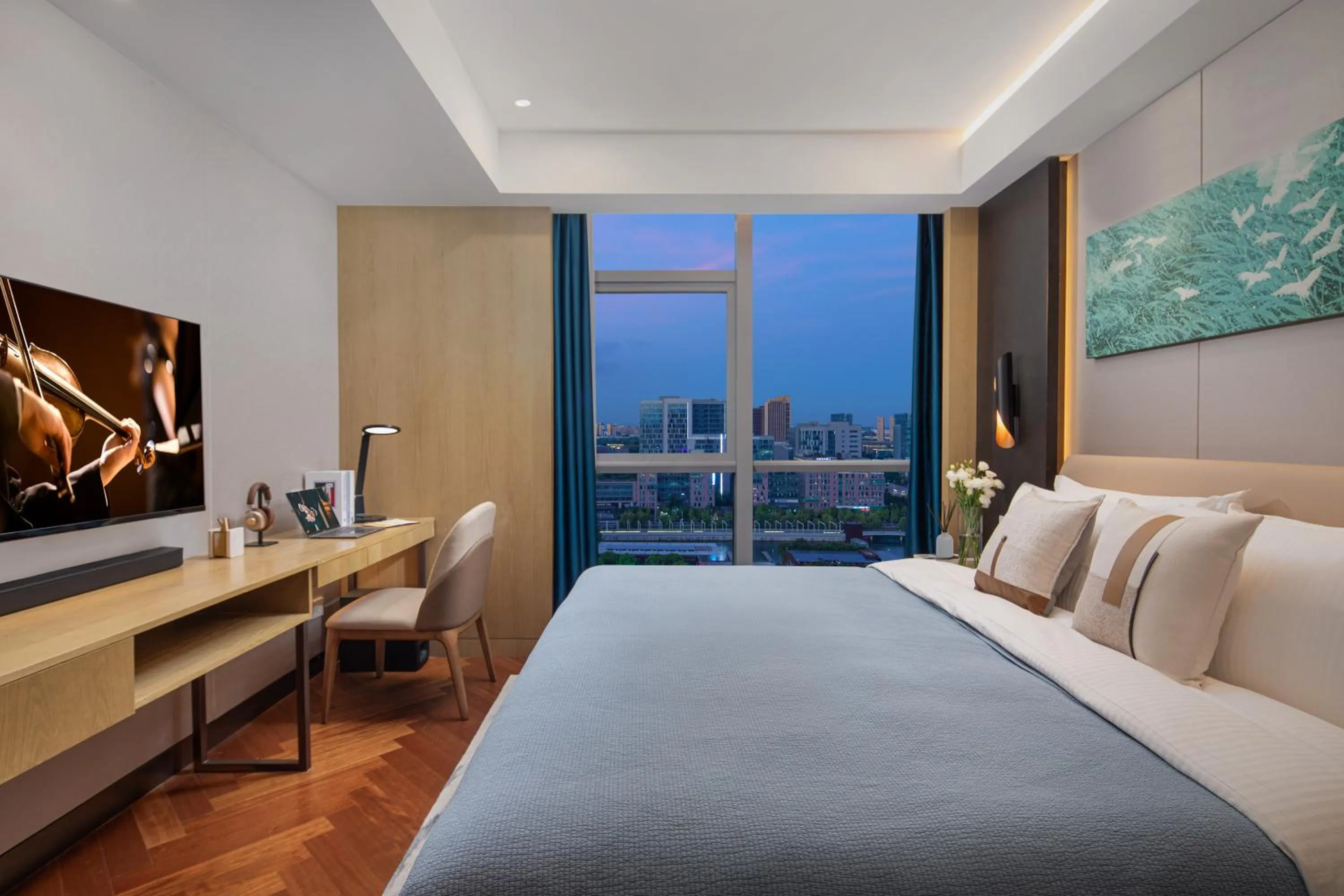 Bedroom, Bed in Ascott New District Wuxi