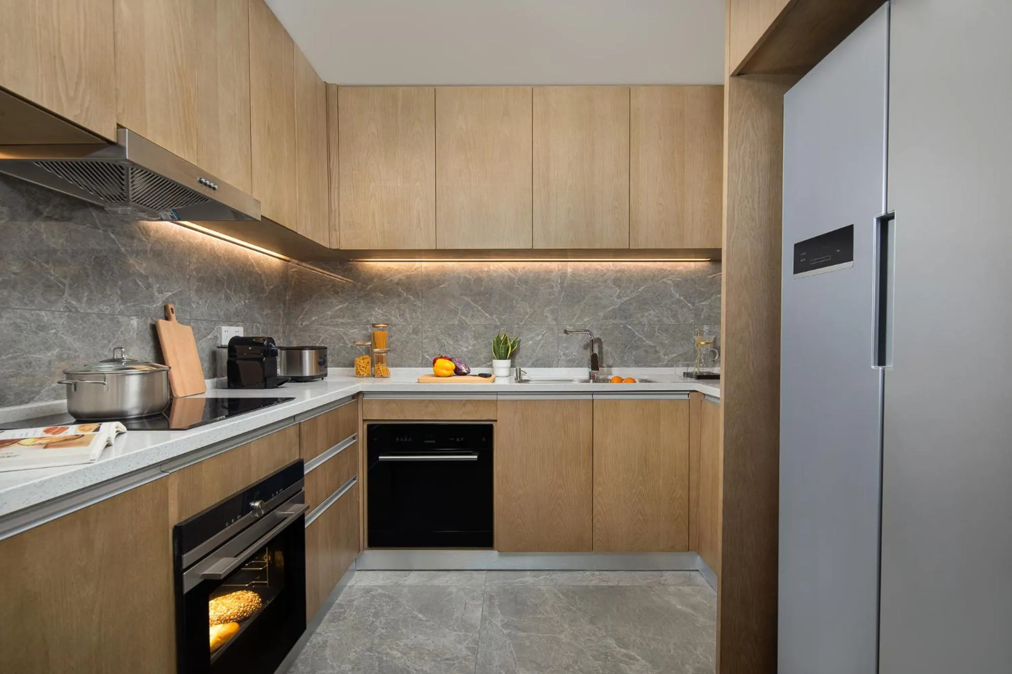 kitchen in Ascott New District Wuxi