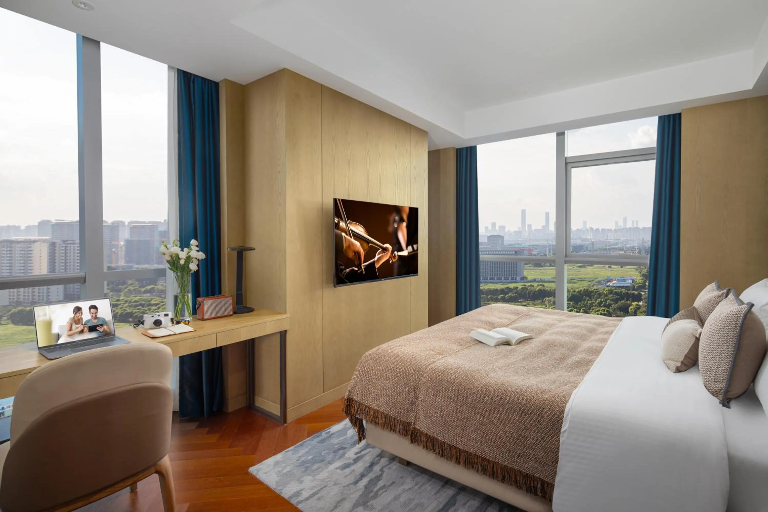 Bedroom, Bed in Ascott New District Wuxi