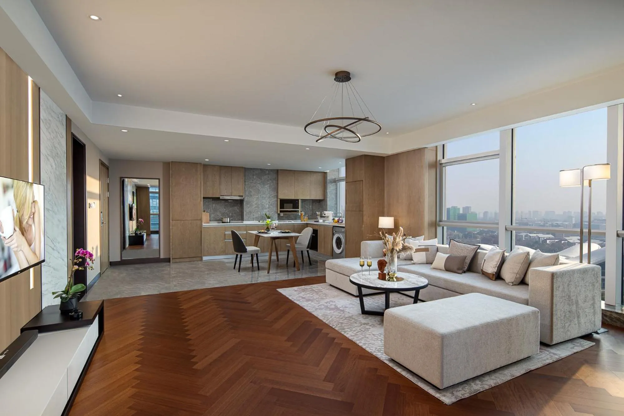 Living room in Ascott New District Wuxi