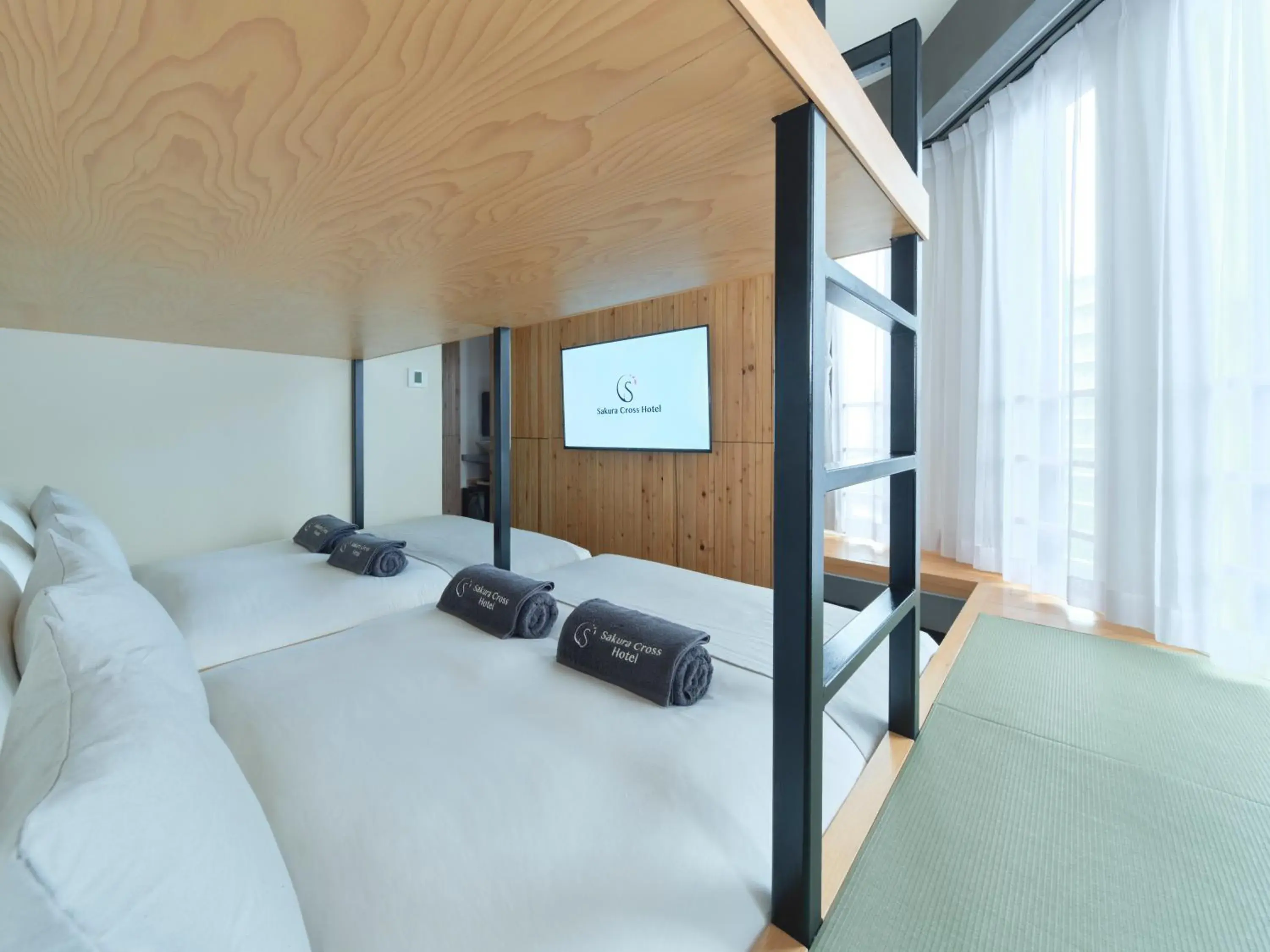 Bed in Sakura Cross Hotel Ueno Iriya Annex Bed in Sakura Cross Hotel Ueno Iriya Annex