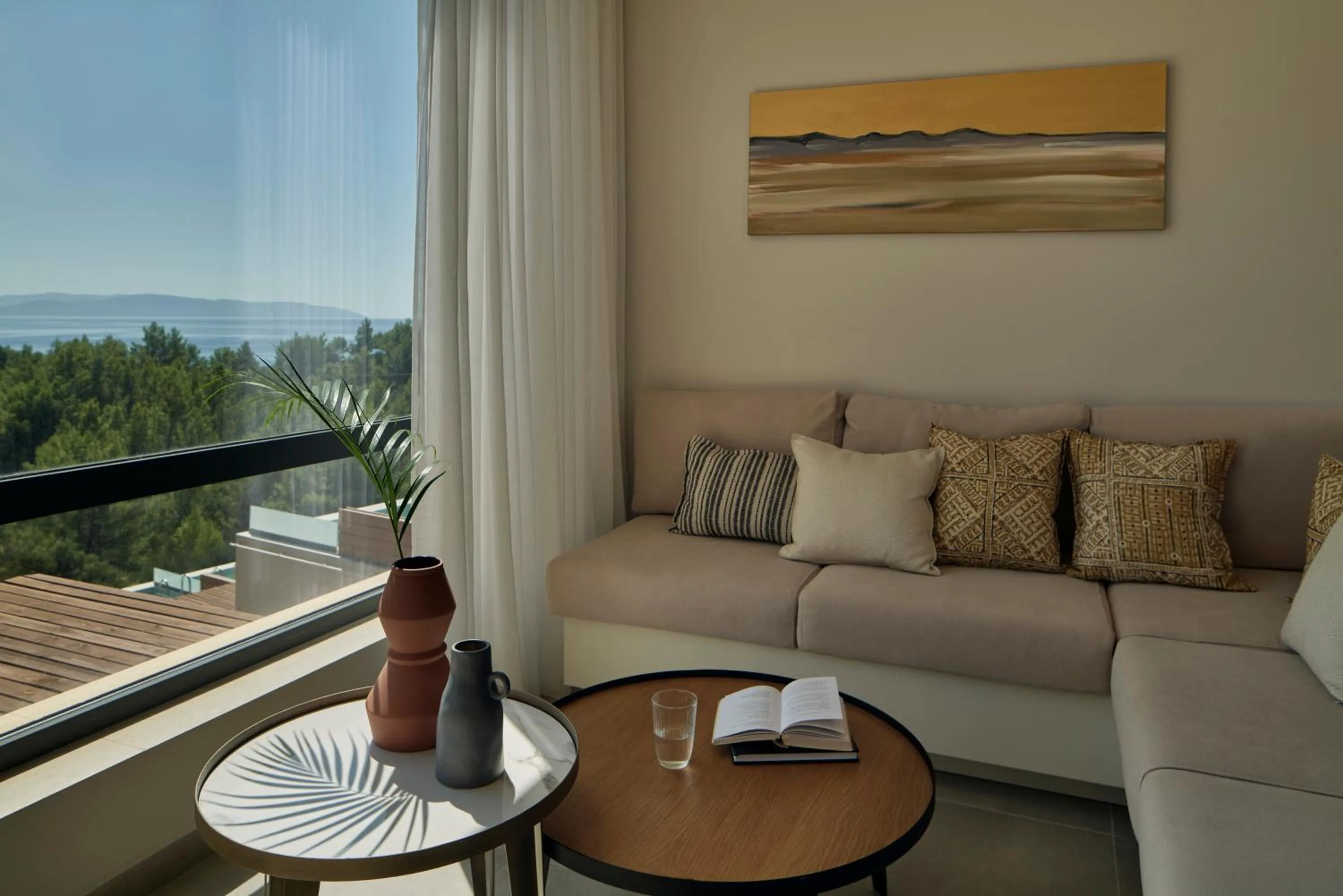 Seating area in Celestial All Suites