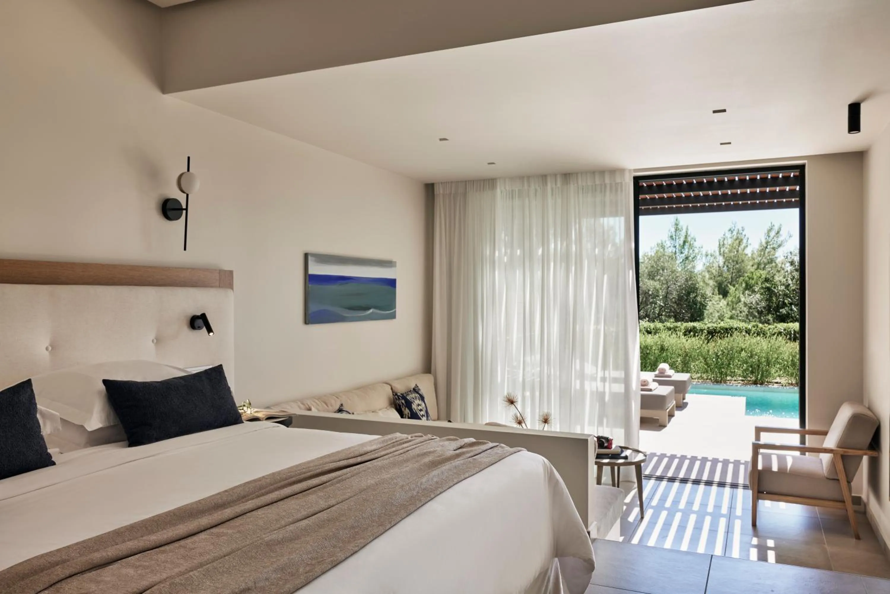 Bed in Celestial All Suites