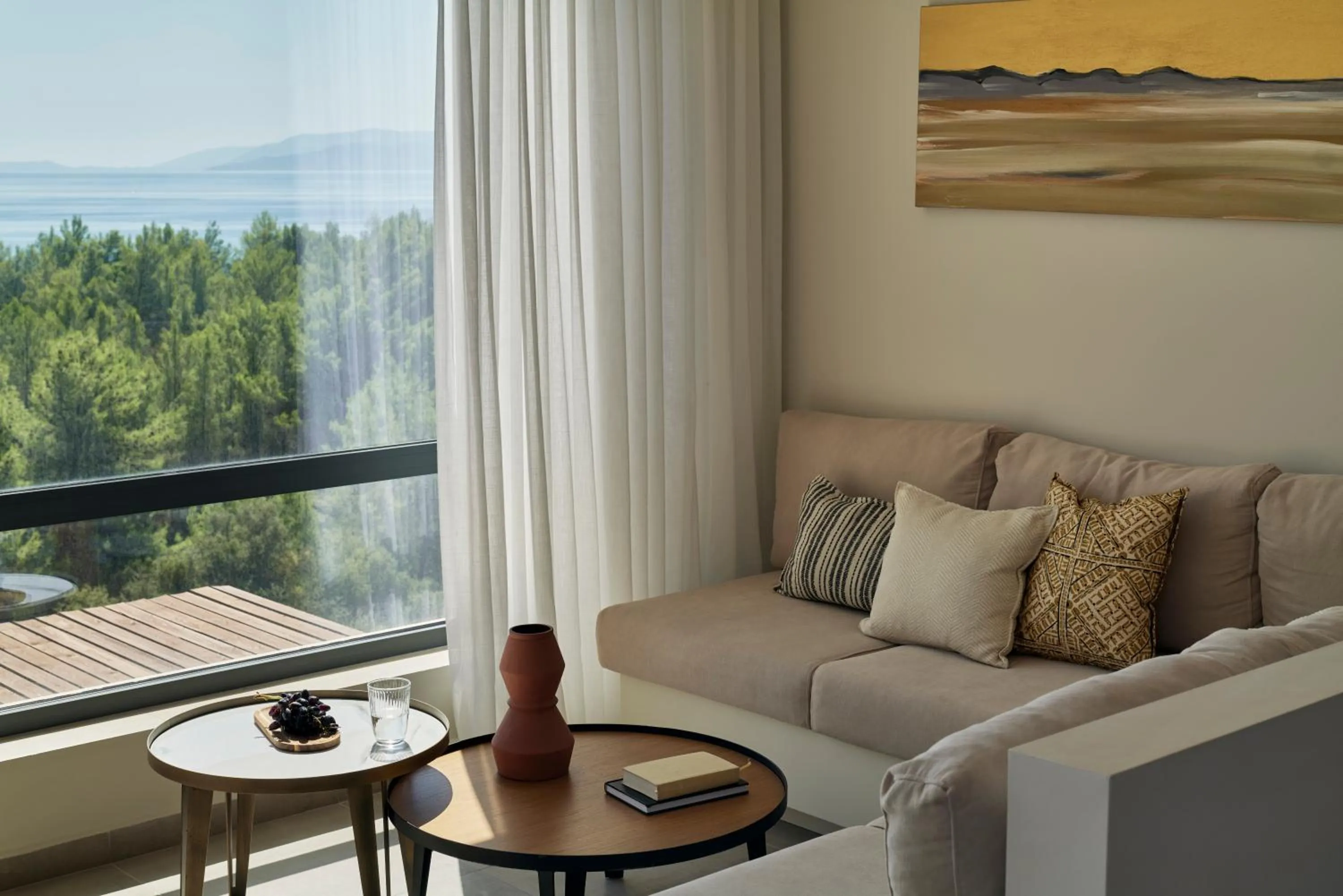 Living room in Celestial All Suites