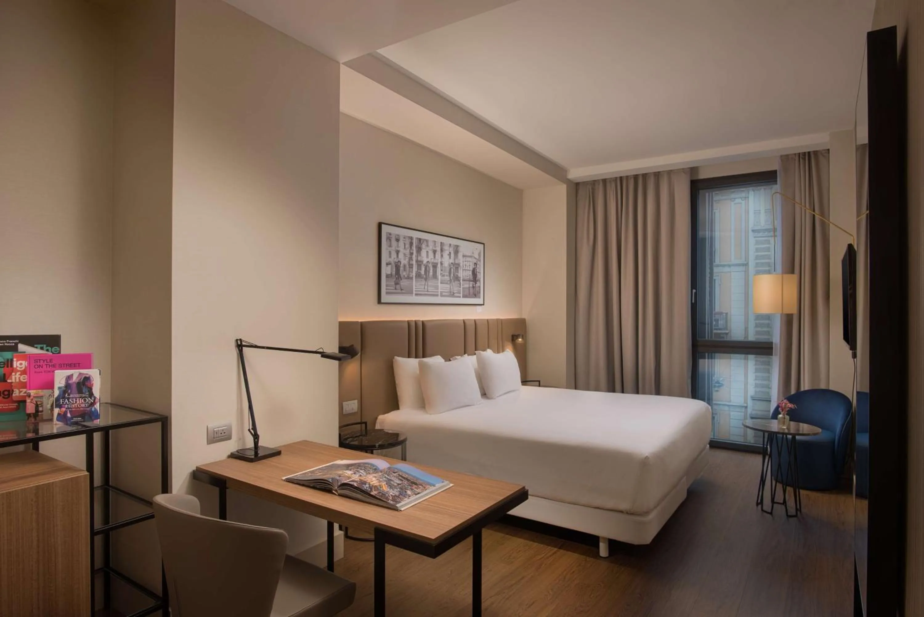 Bedroom, Bed in NH Milano Corso Buenos Aires