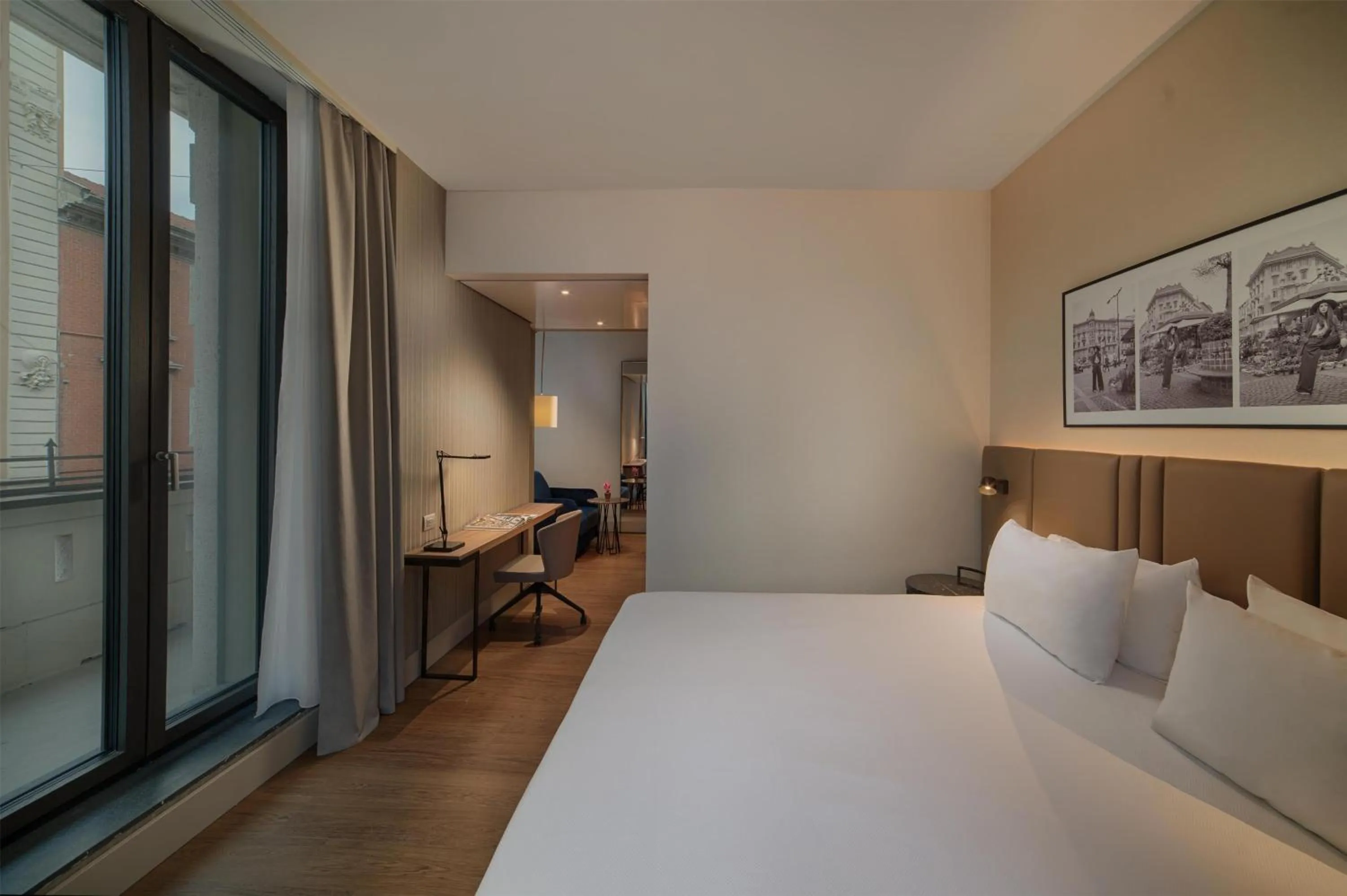 Photo of the whole room, Bed in NH Milano Corso Buenos Aires