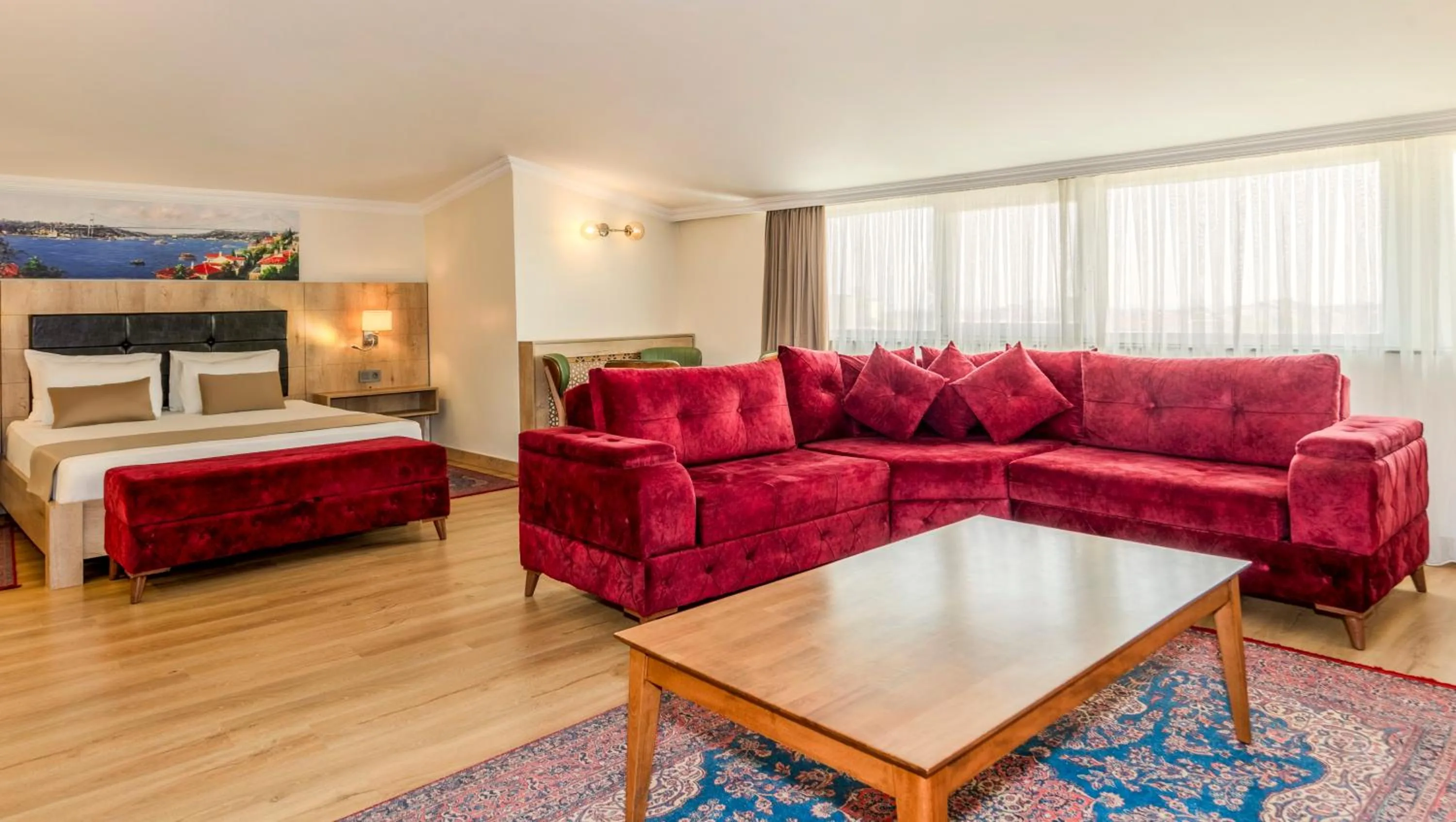 Photo of the whole room, Bed in Istanbul Old City Topkapi Porta Romanos Hotel Ottoman Heritage