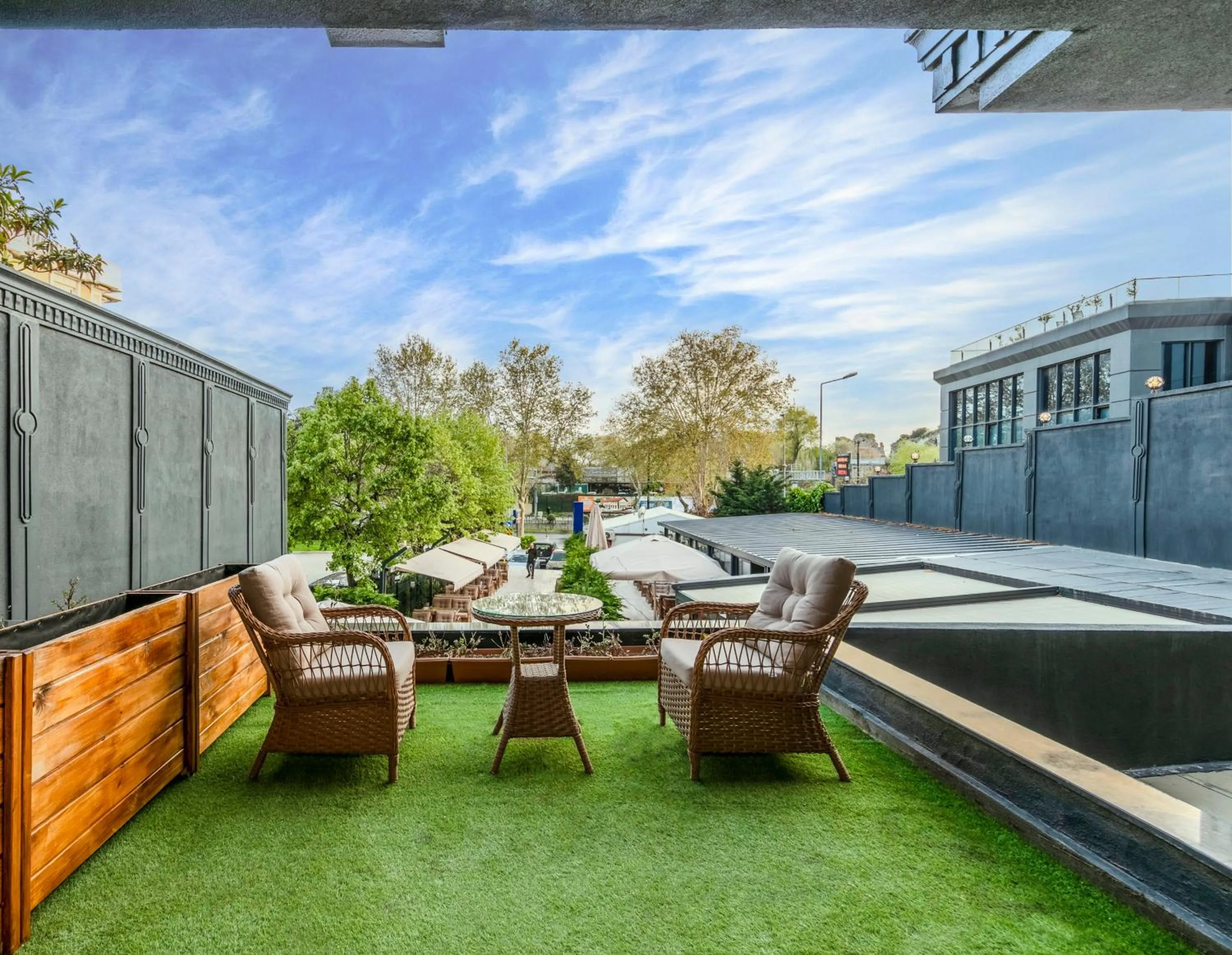 Balcony/Terrace in Istanbul Old City Topkapi Porta Romanos Hotel Ottoman Heritage