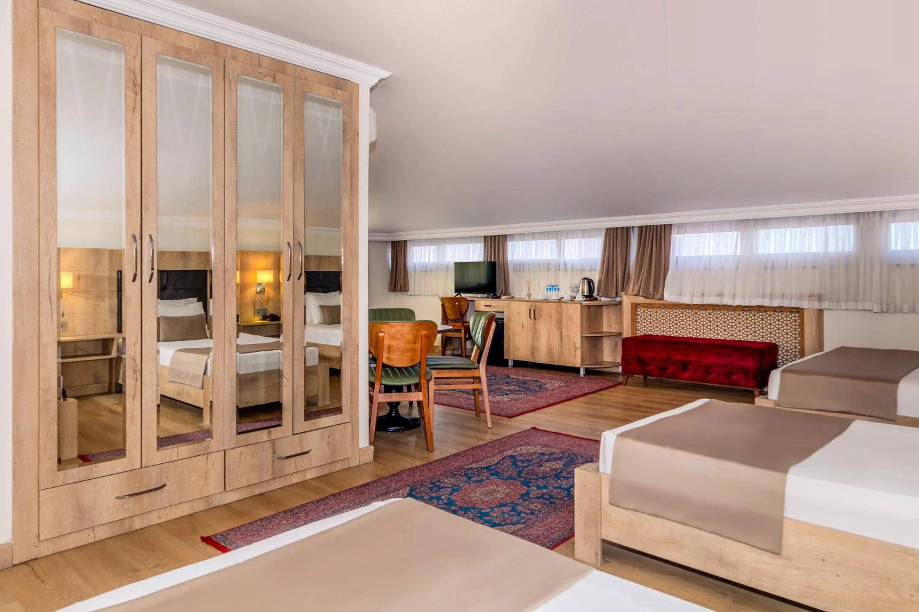 wardrobe, Bed in Istanbul Old City Topkapi Porta Romanos Hotel Ottoman Heritage