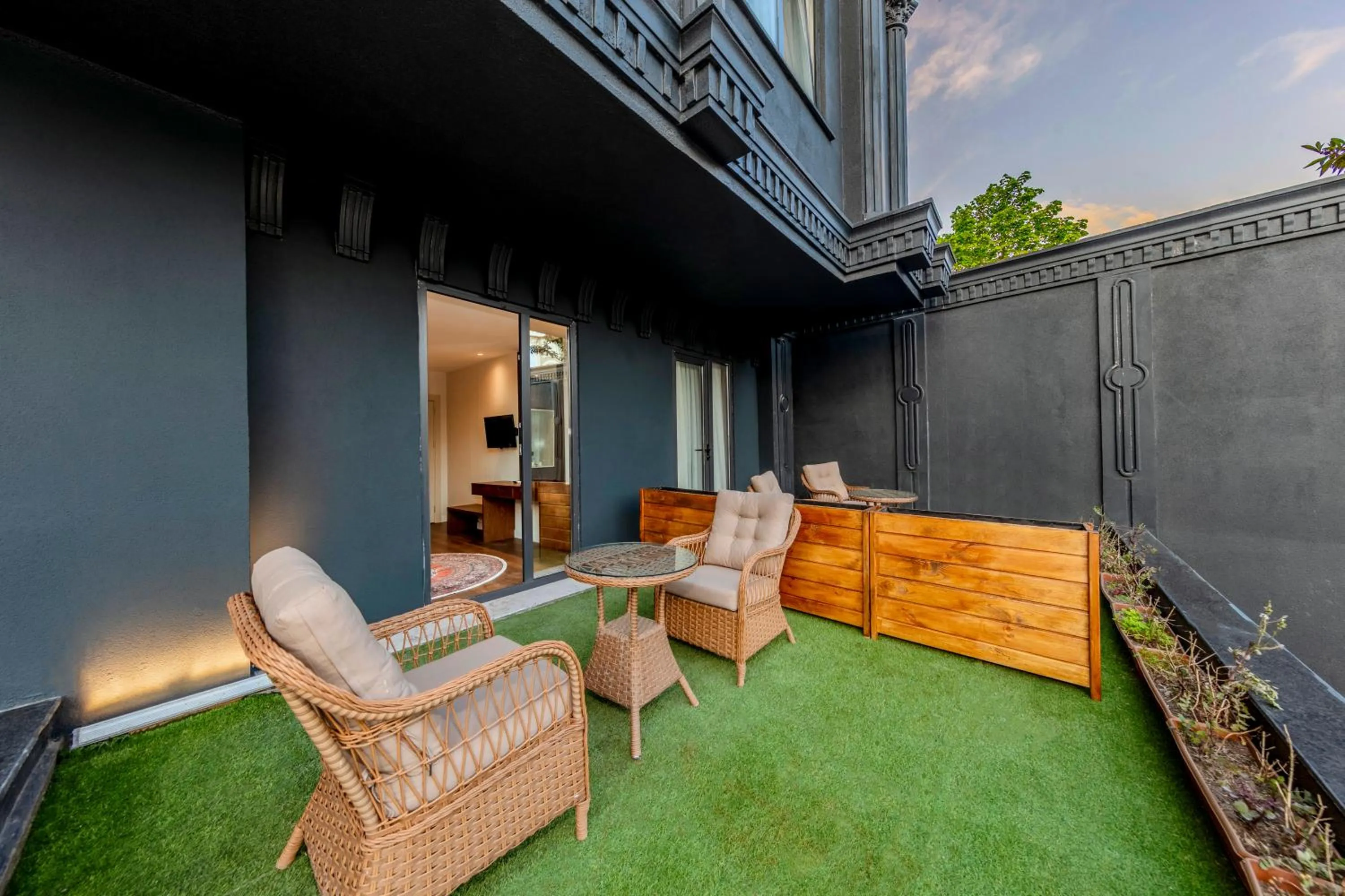 Balcony/Terrace in Istanbul Old City Topkapi Porta Romanos Hotel Ottoman Heritage