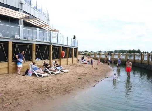 Beach in The Luxury break Sleeps 6 at 44 Kingfisher Court South facing