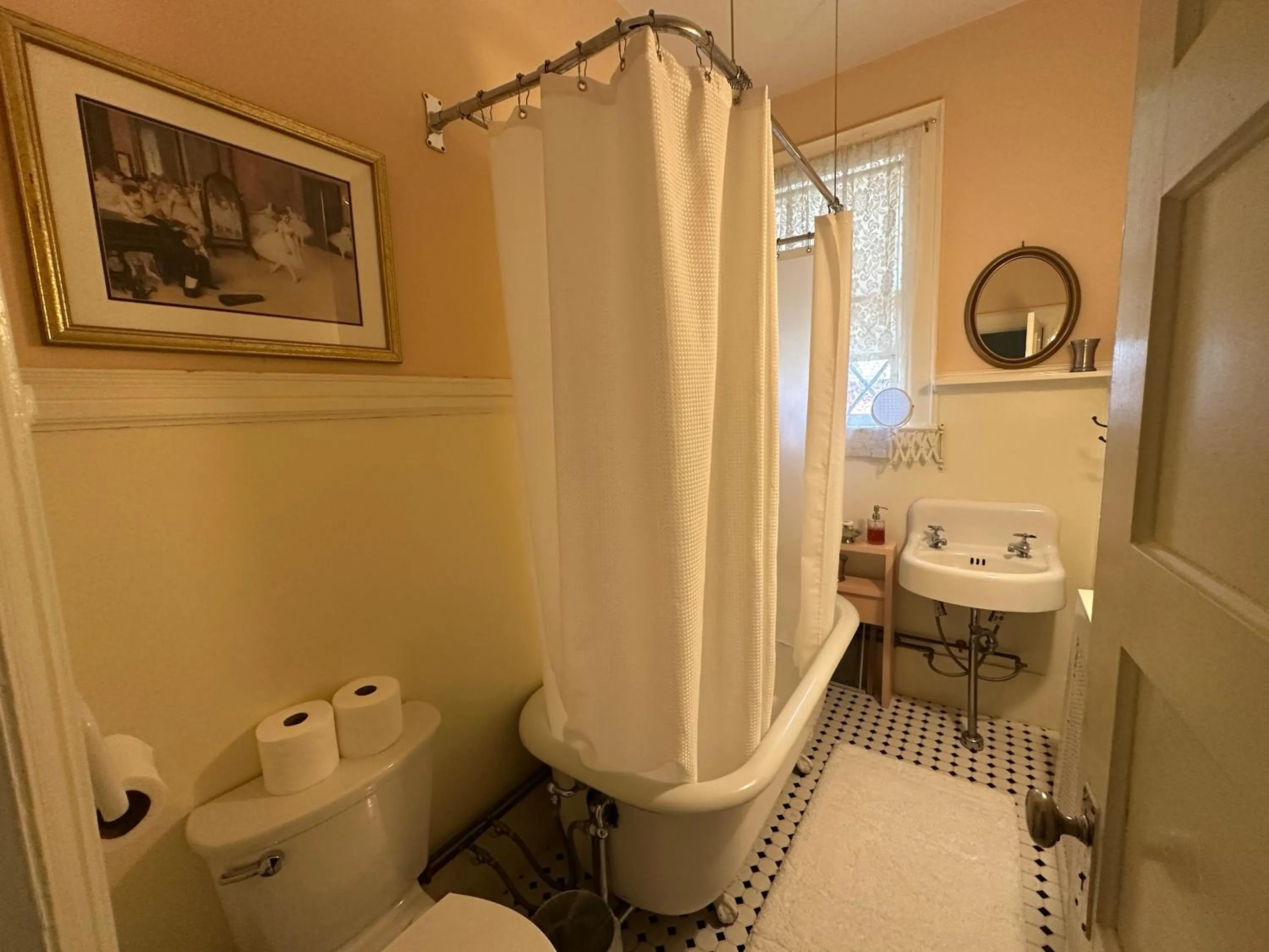 Shower in Franklin Manor Bed and Breakfast