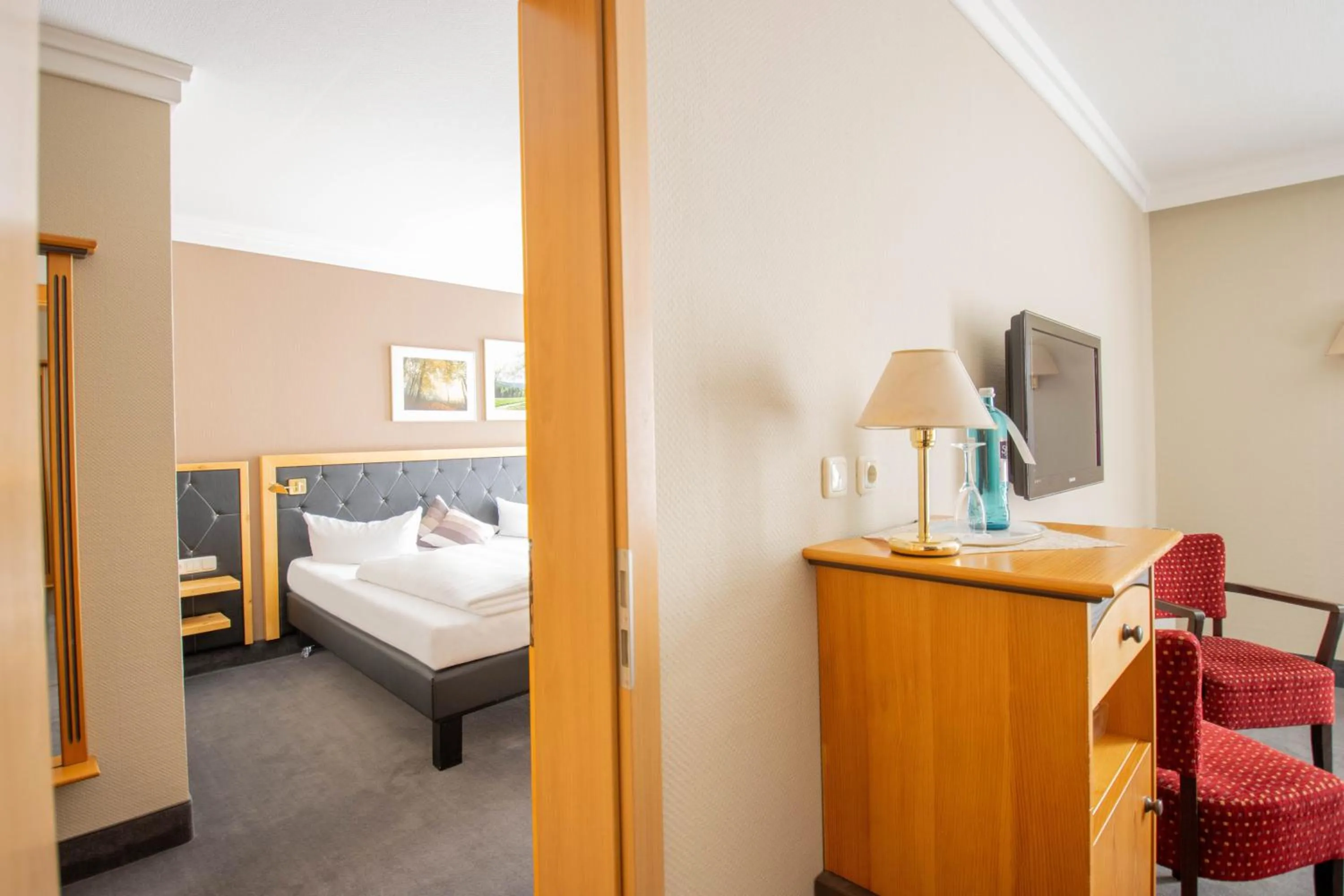 Photo of the whole room, Bed in Hotel Tanne Ilmenau