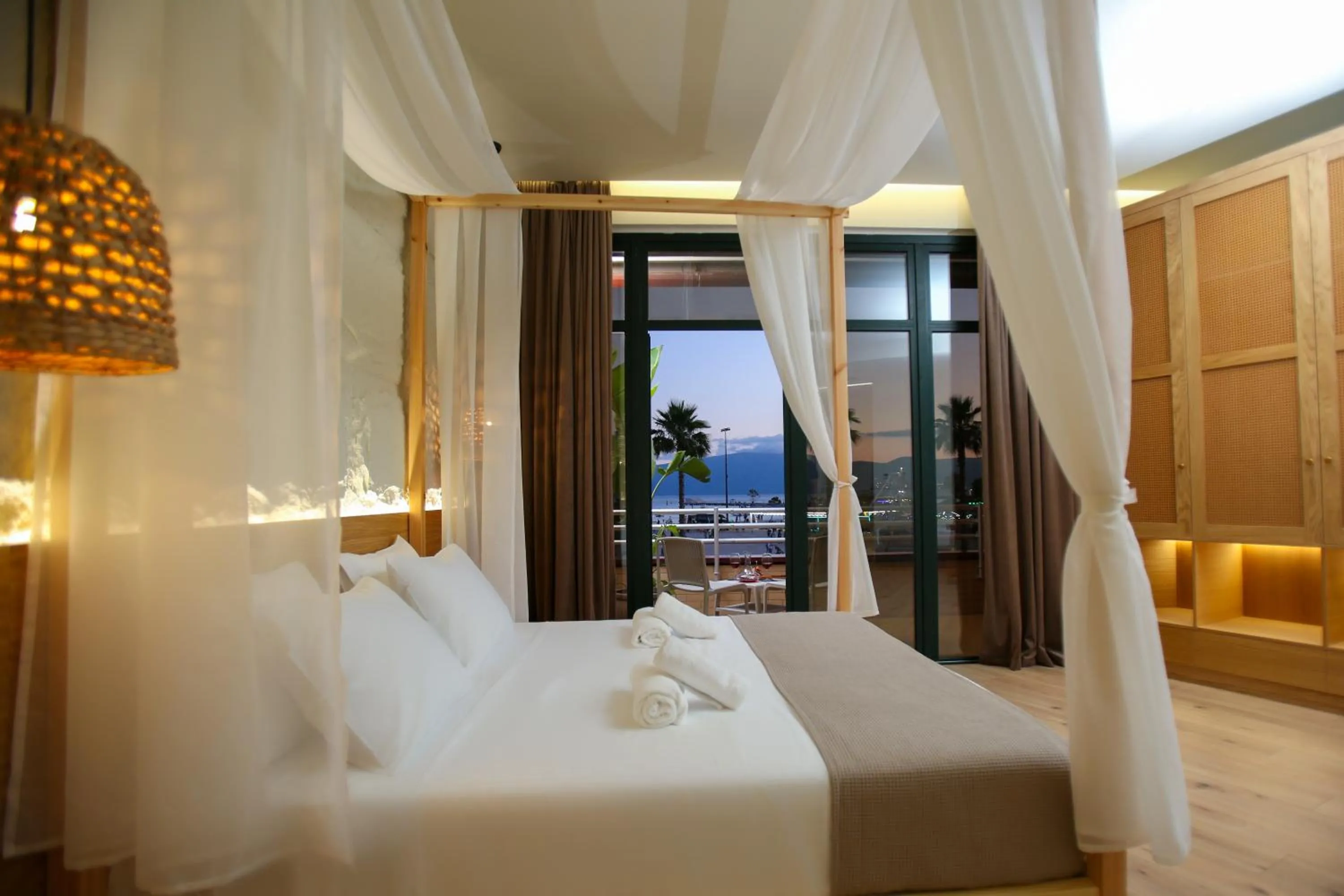 Bed in Hotel Brooklyn Vlore