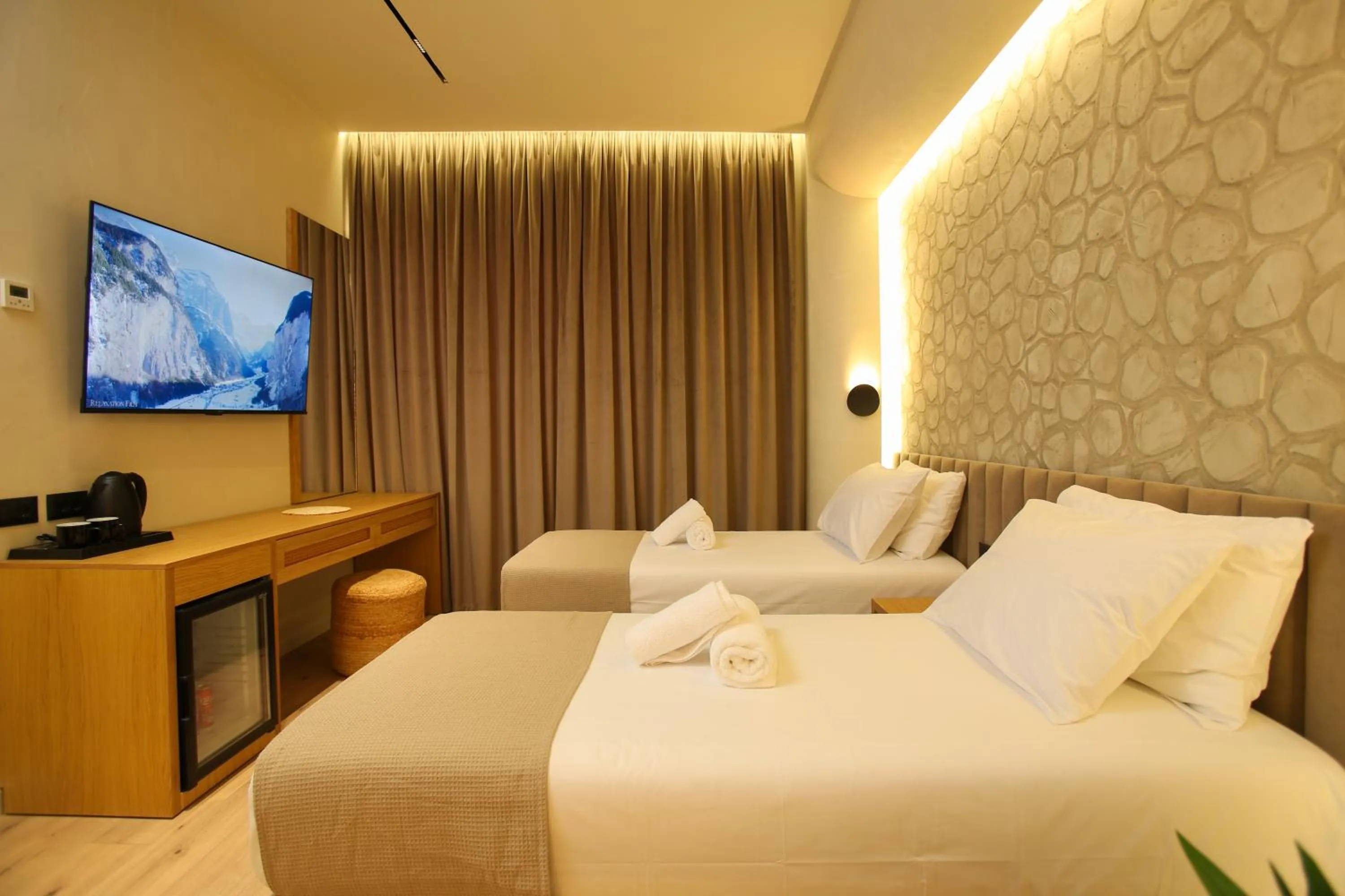 Bed in Hotel Brooklyn Vlore