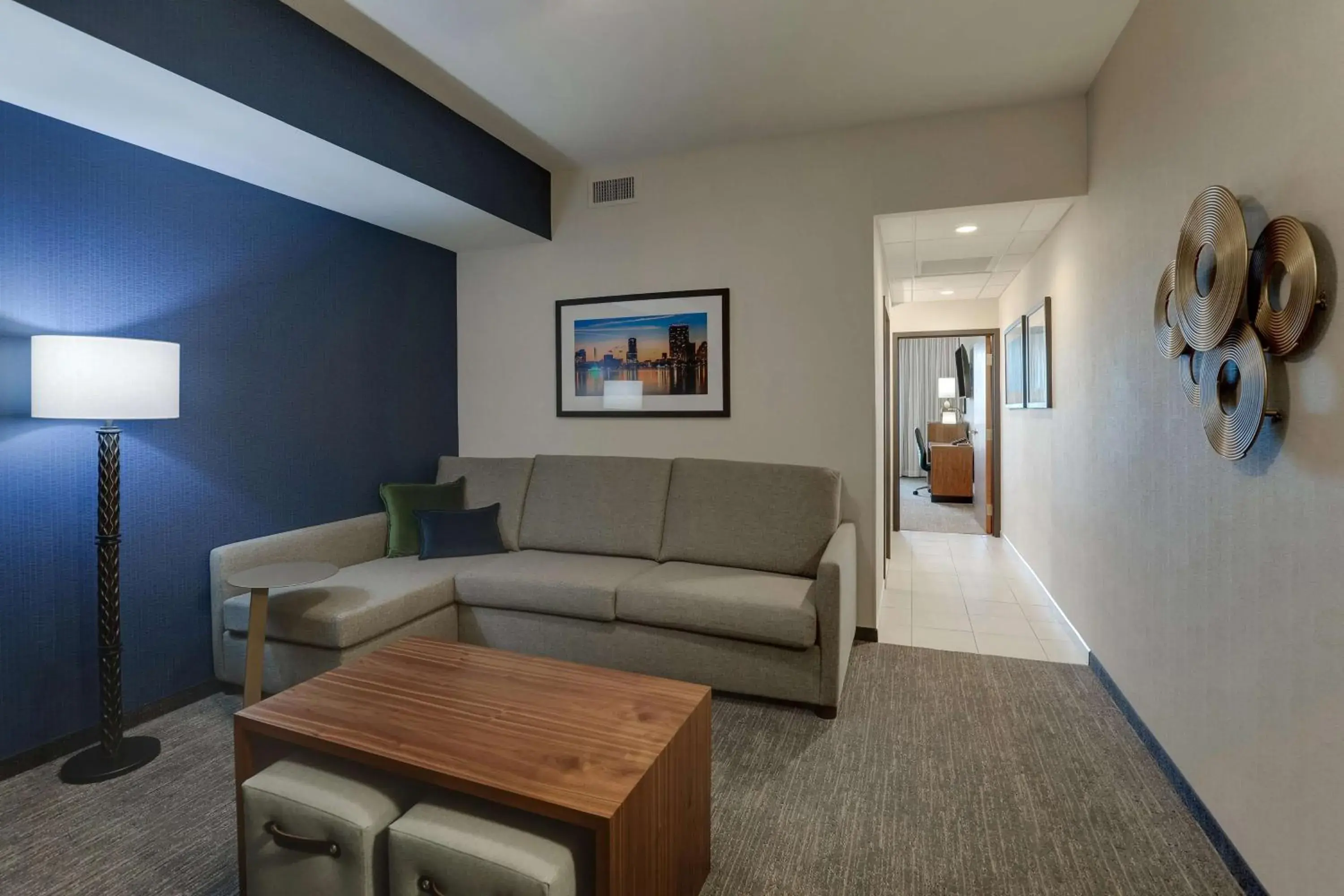 King Suite with Sofa Bed - Hearing Accessible, Tub, Nightly views of area fireworks in Drury Plaza Hotel Orlando - Disney Springs Area King Suite with Sofa Bed - Hearing Accessible, Tub, Nightly views of area fireworks in Drury Plaza Hotel Orlando - Disney Springs Area
