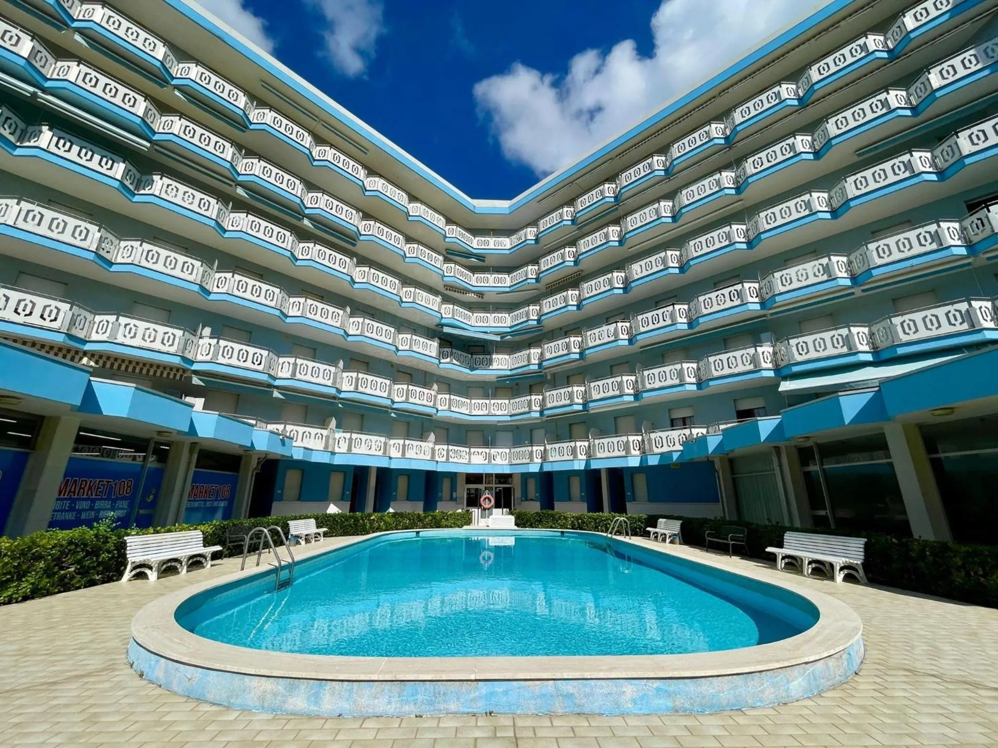 Swimming pool in Sea view apartment with shared pool