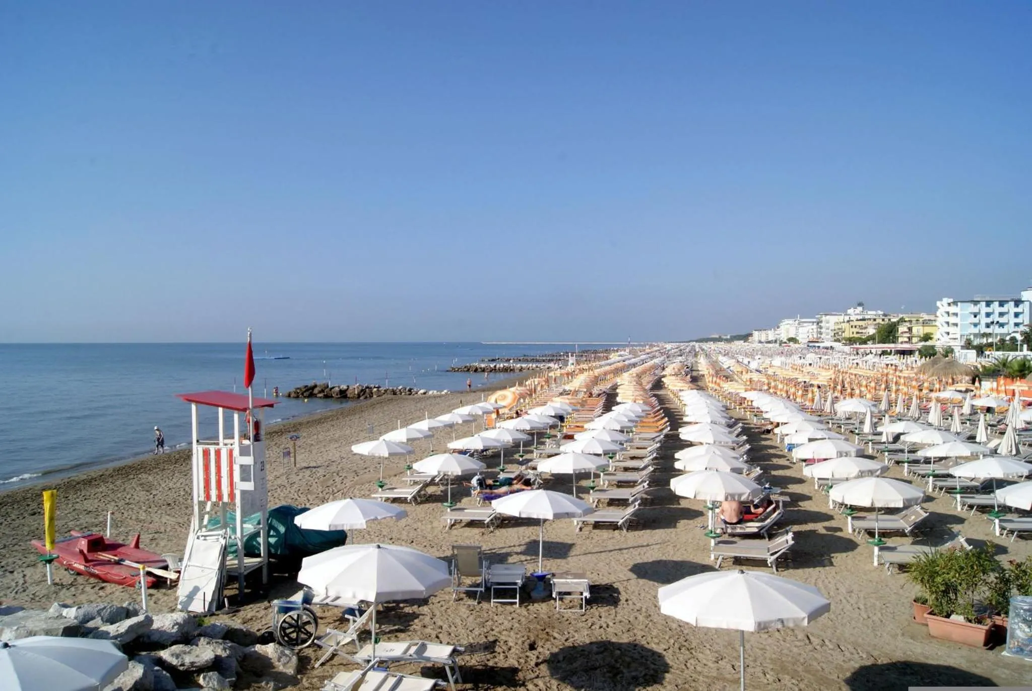 Beach in Sea view apartment with shared pool