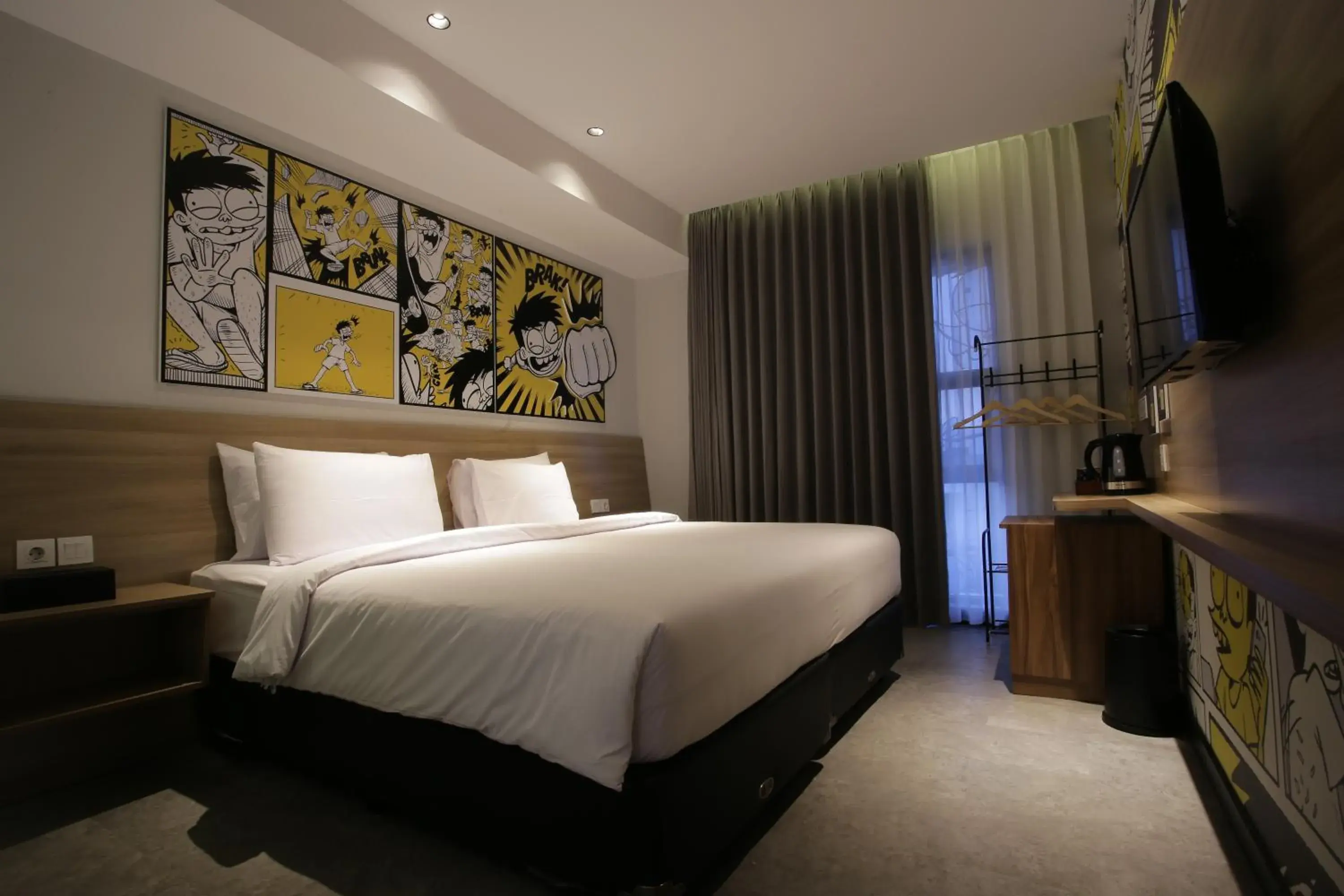 Bed in Creative Restart Hotel - CARTEL Bandung Bed in Creative Restart Hotel - CARTEL Bandung