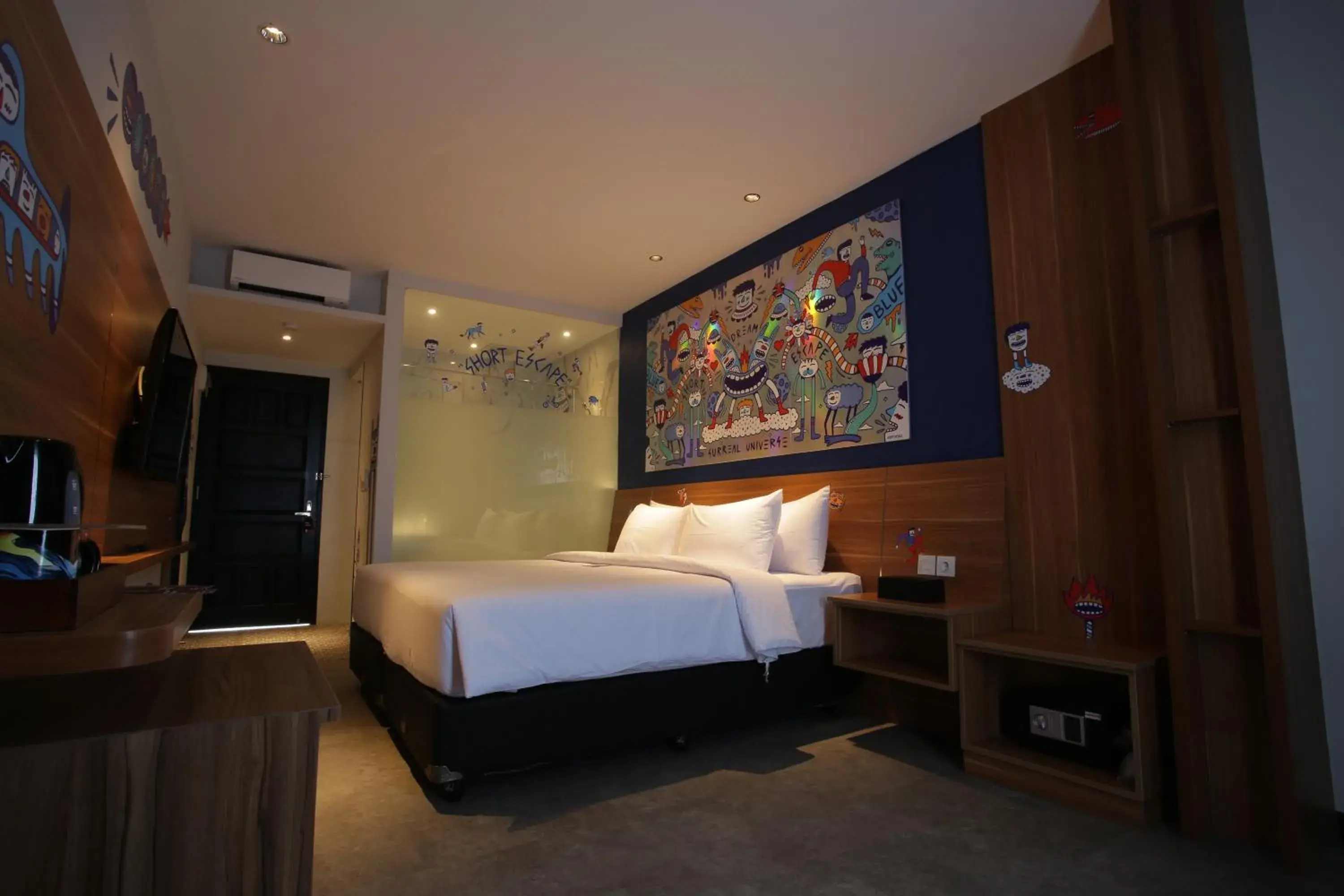 Bed in Creative Restart Hotel - CARTEL Bandung Bed in Creative Restart Hotel - CARTEL Bandung