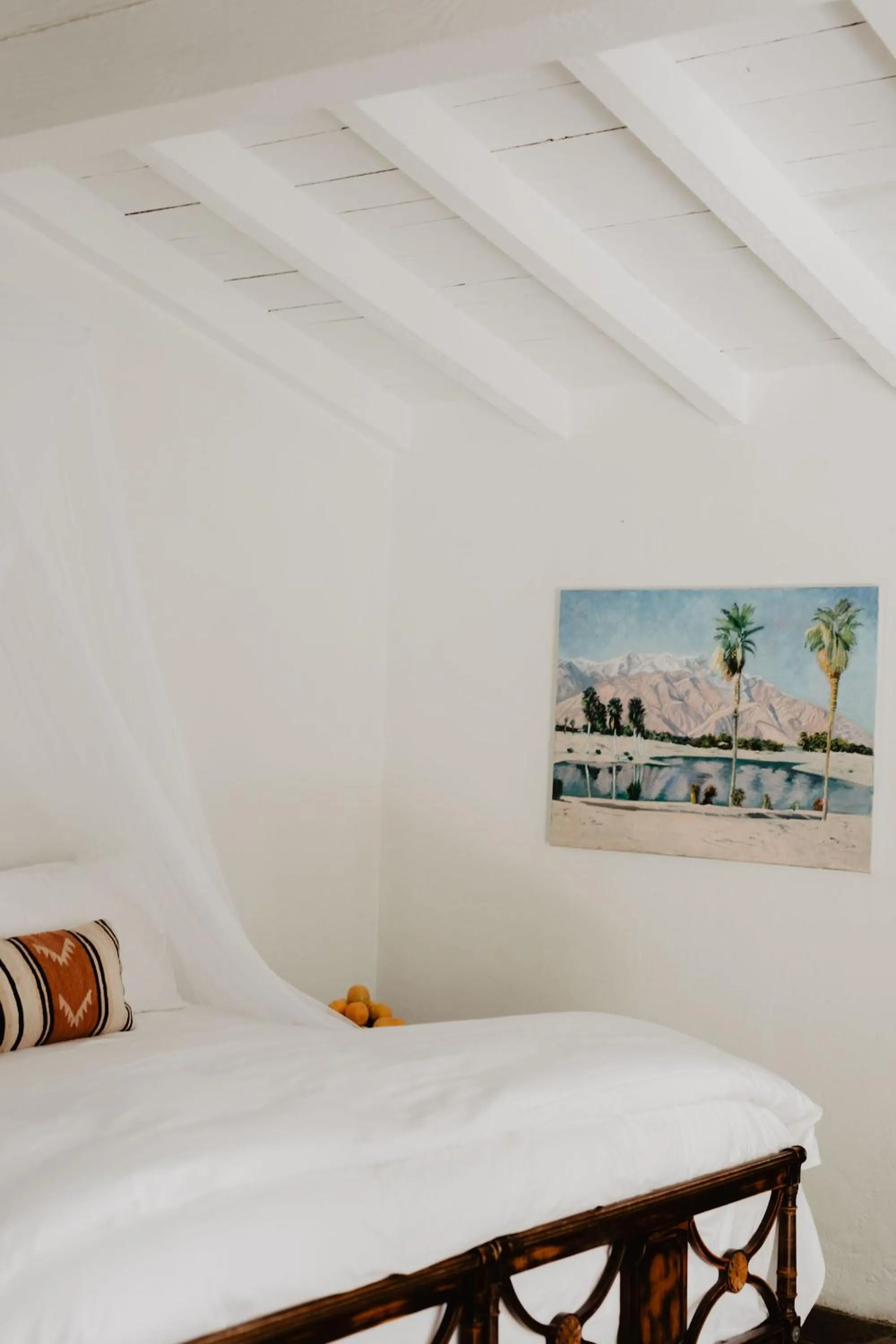 Bed in Korakia Pensione