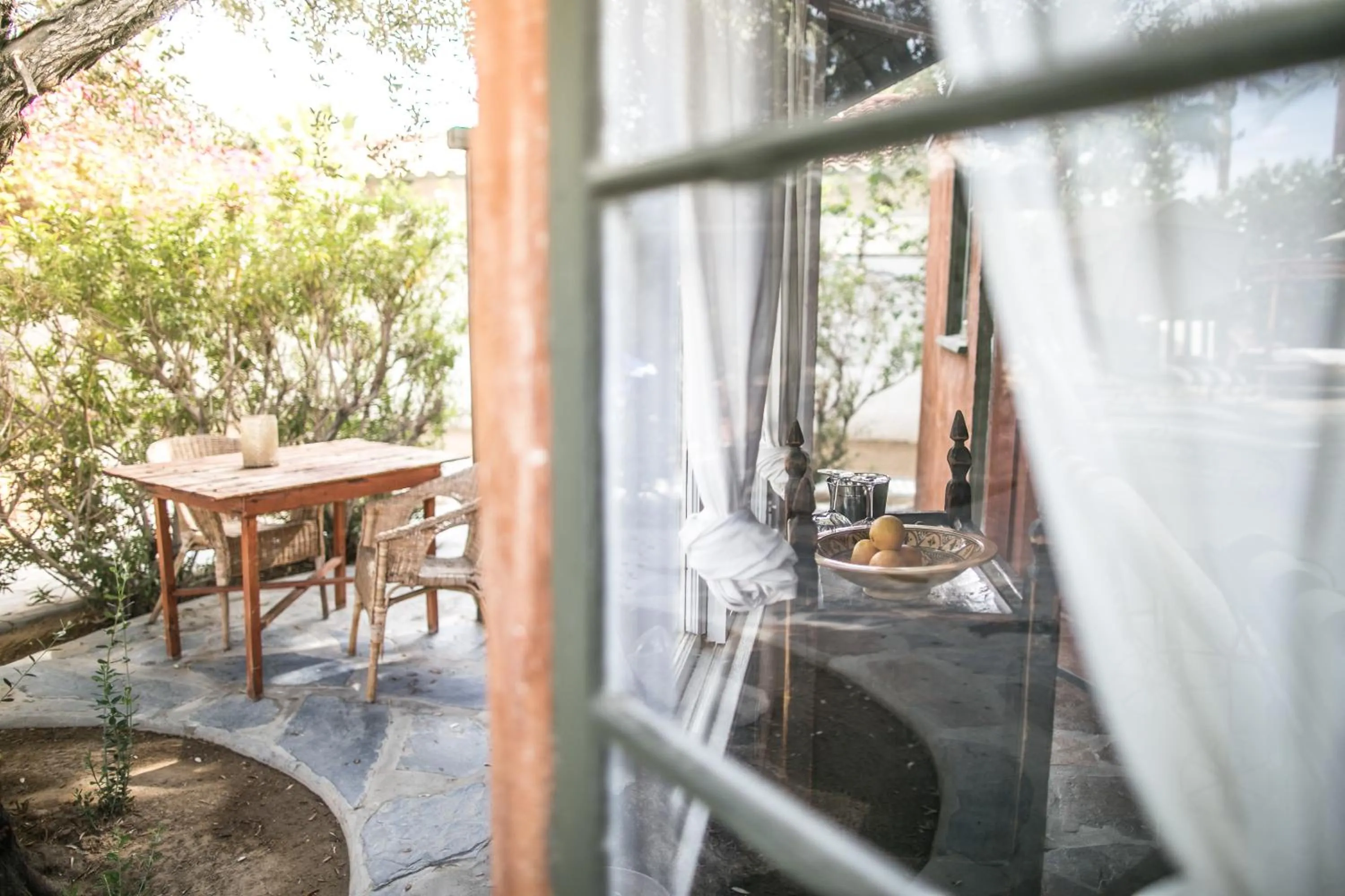 Patio in Korakia Pensione