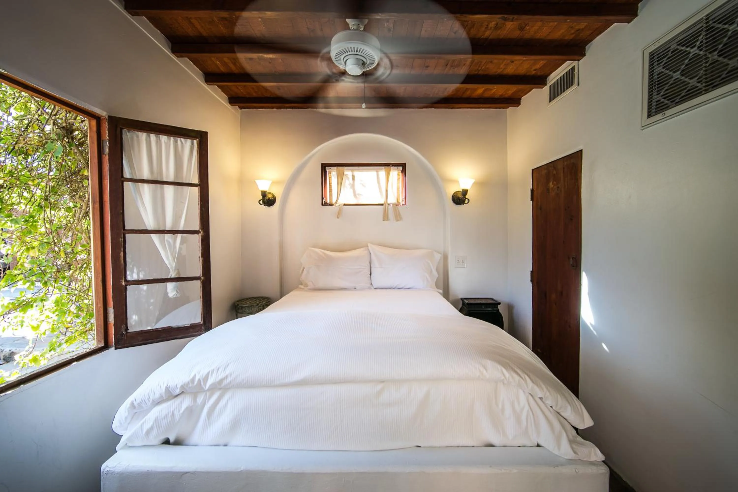 Bed in Korakia Pensione