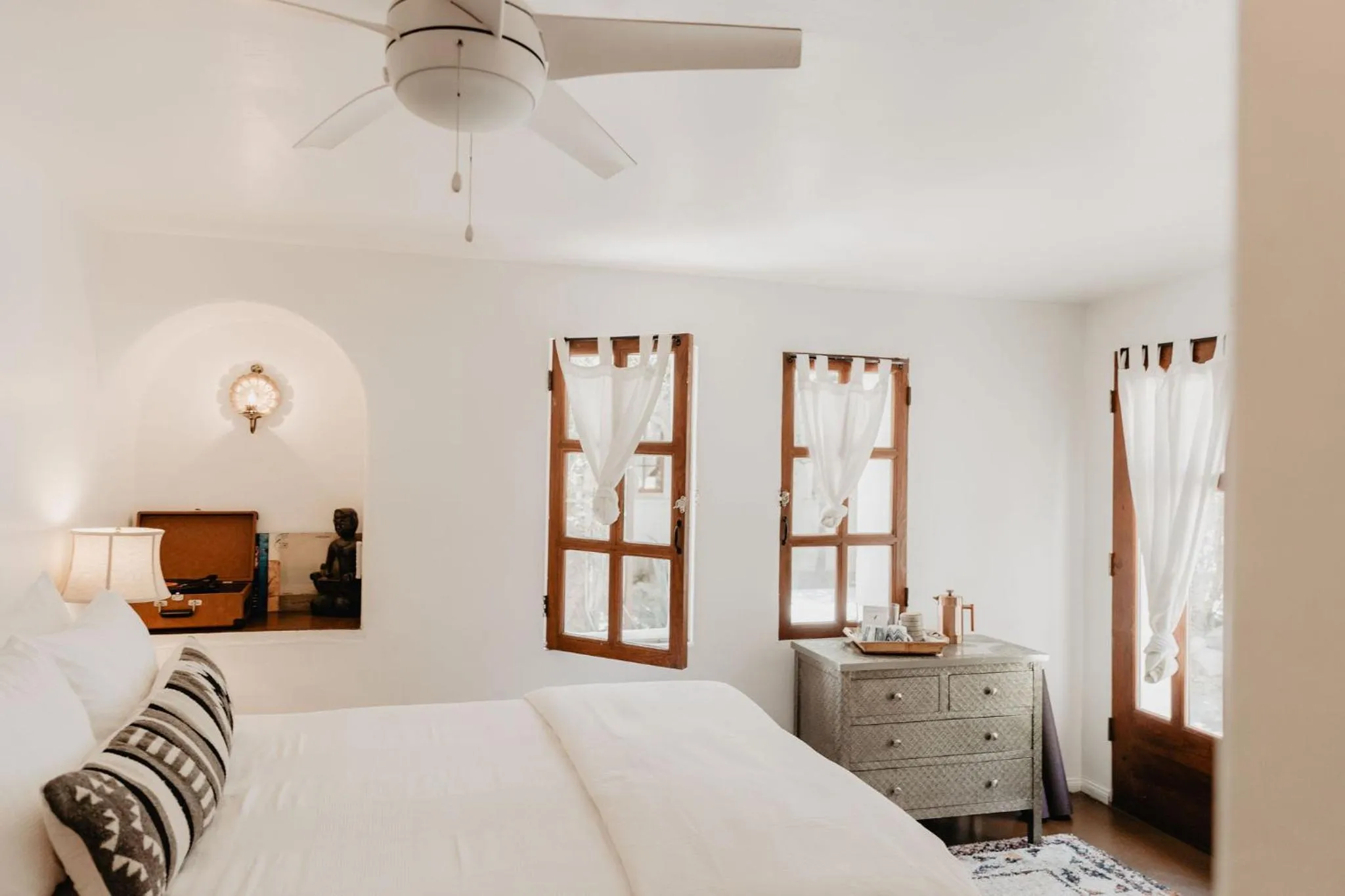 Bed in Korakia Pensione