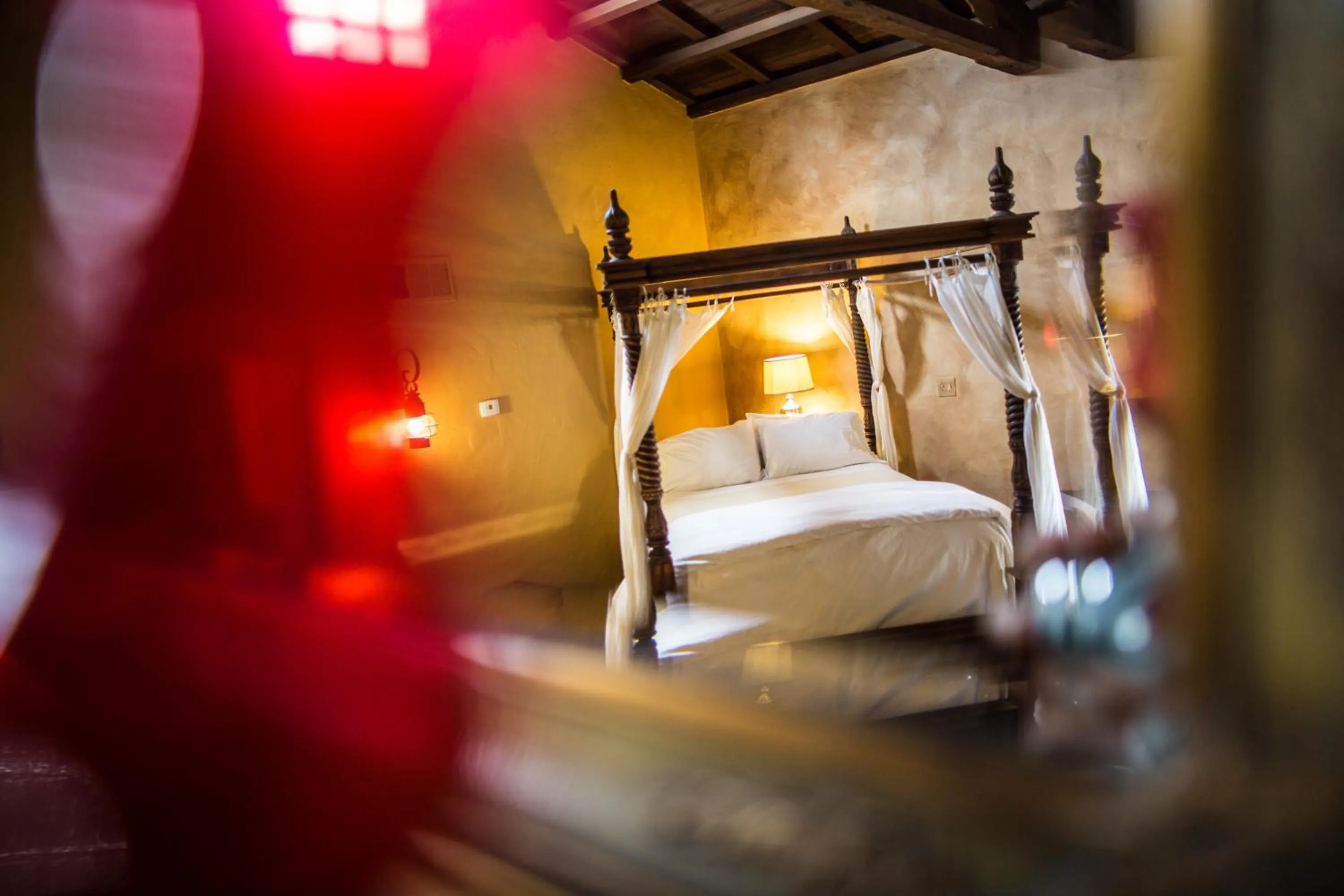 Bed in Korakia Pensione