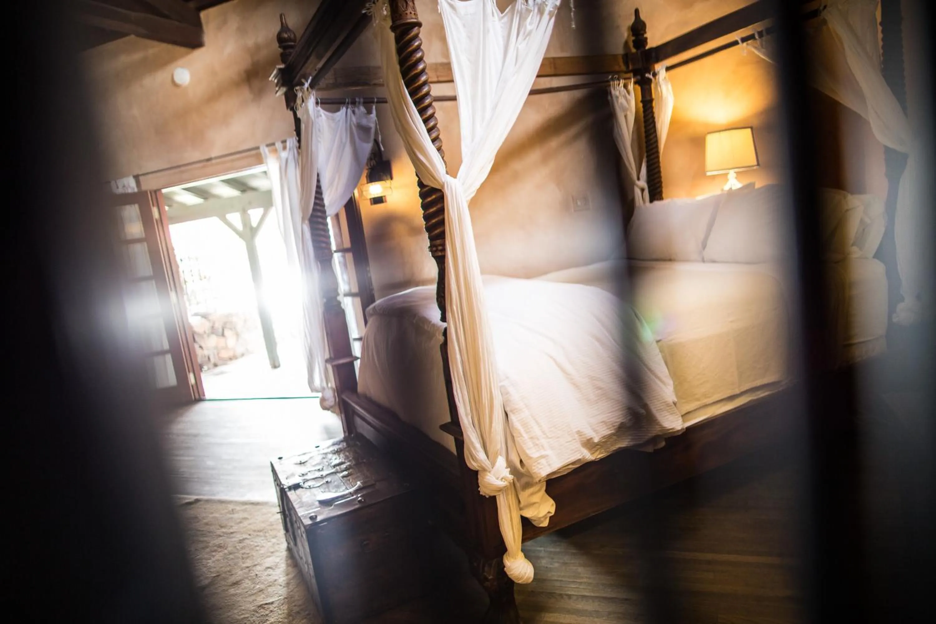 Bed in Korakia Pensione