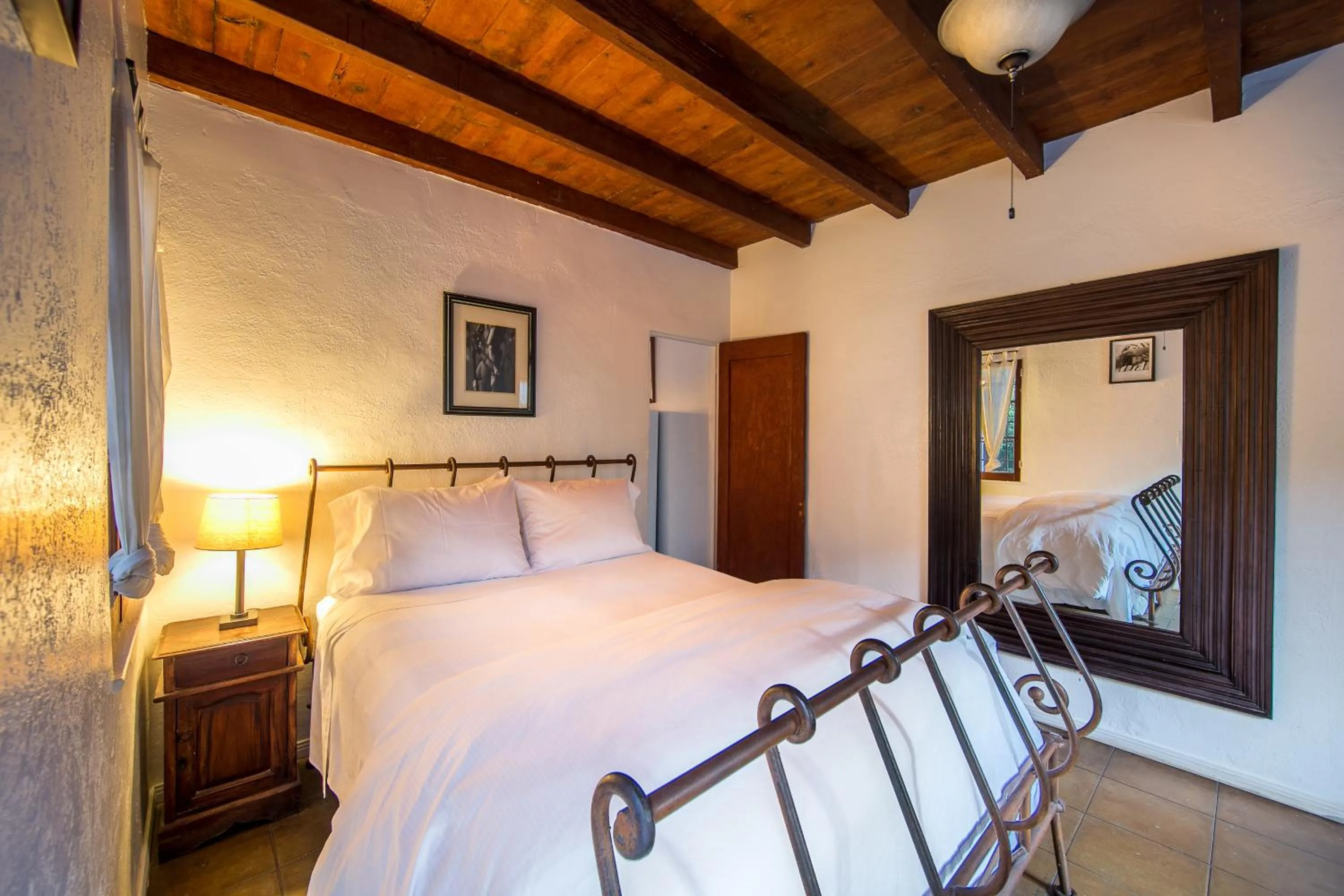 Bed in Korakia Pensione