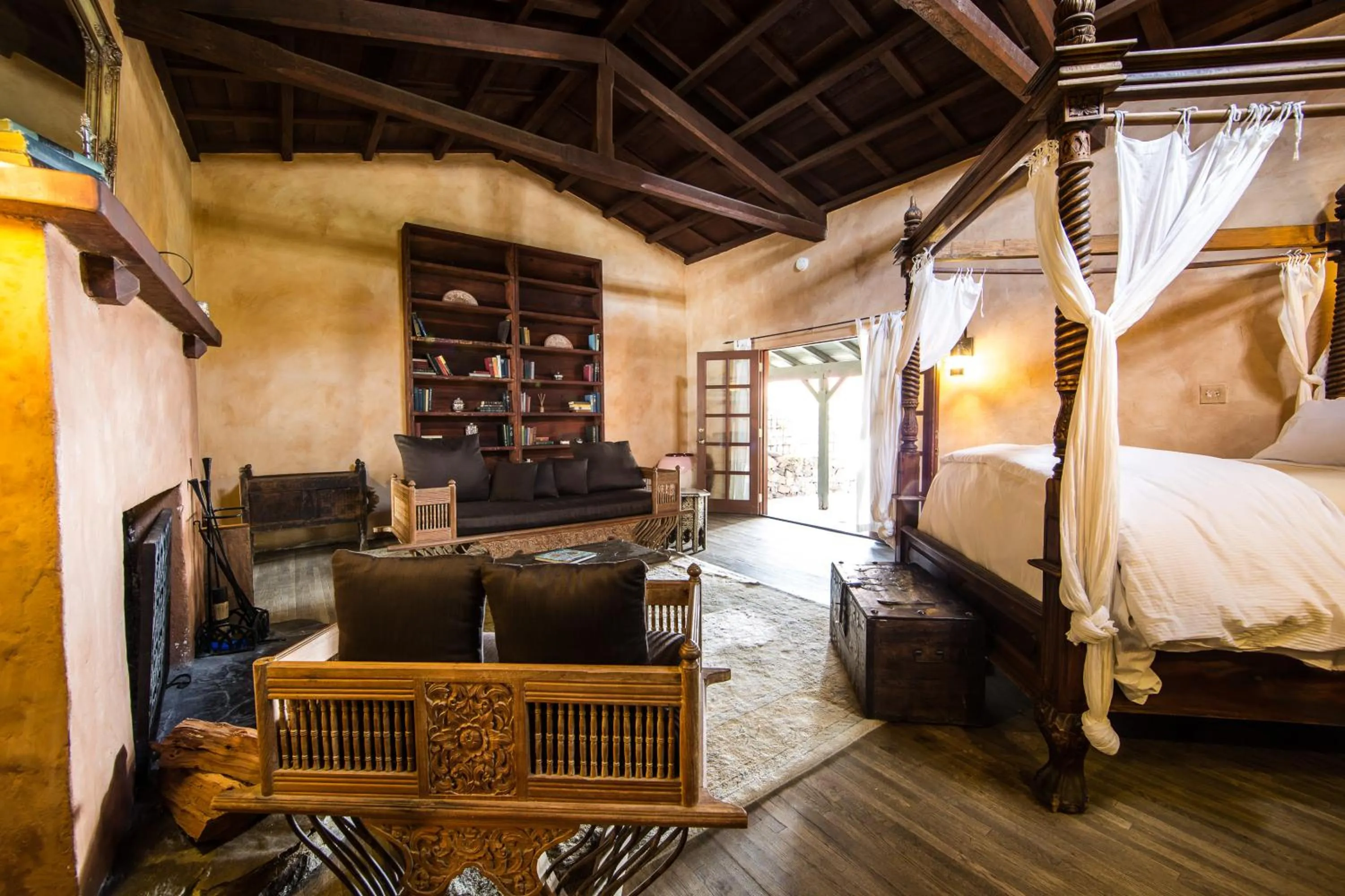 Bed in Korakia Pensione