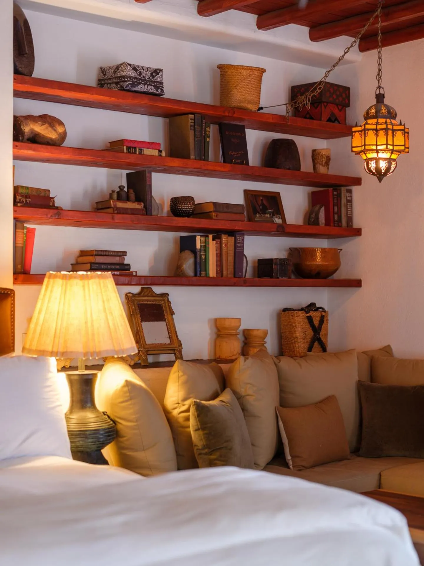 Bed in Korakia Pensione