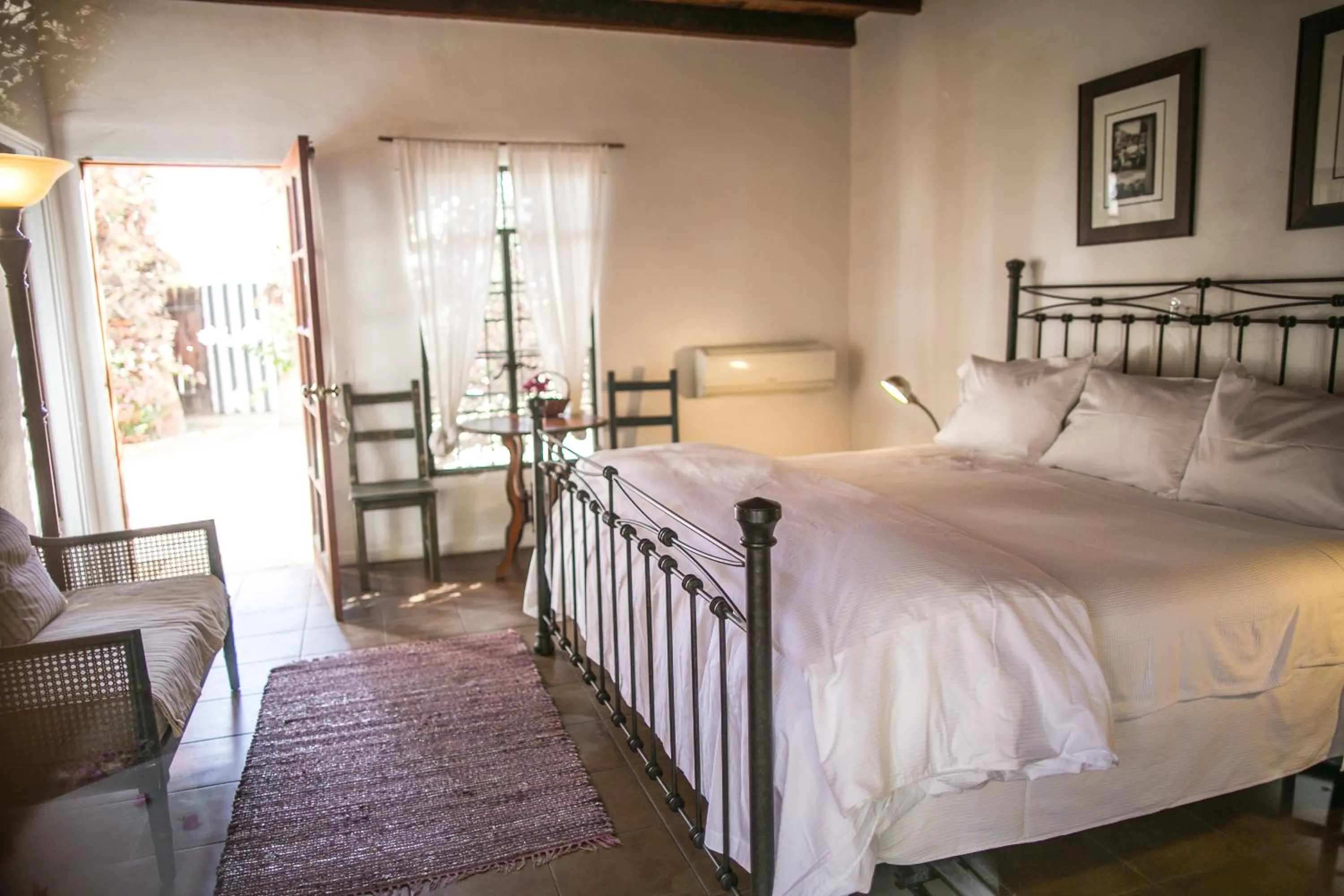 Bed in Korakia Pensione