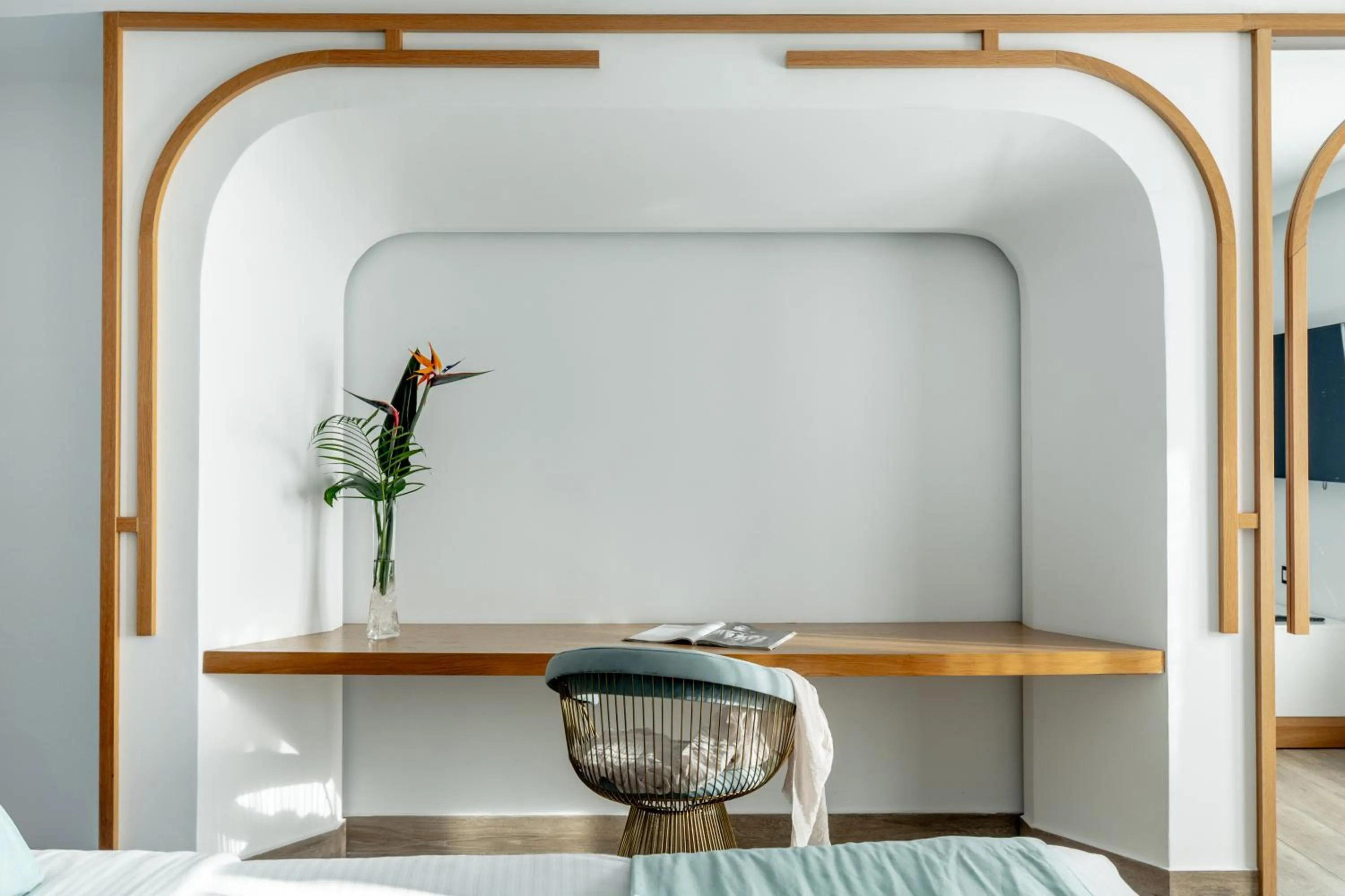 Living room, Bed in Cresanto Luxury Suites