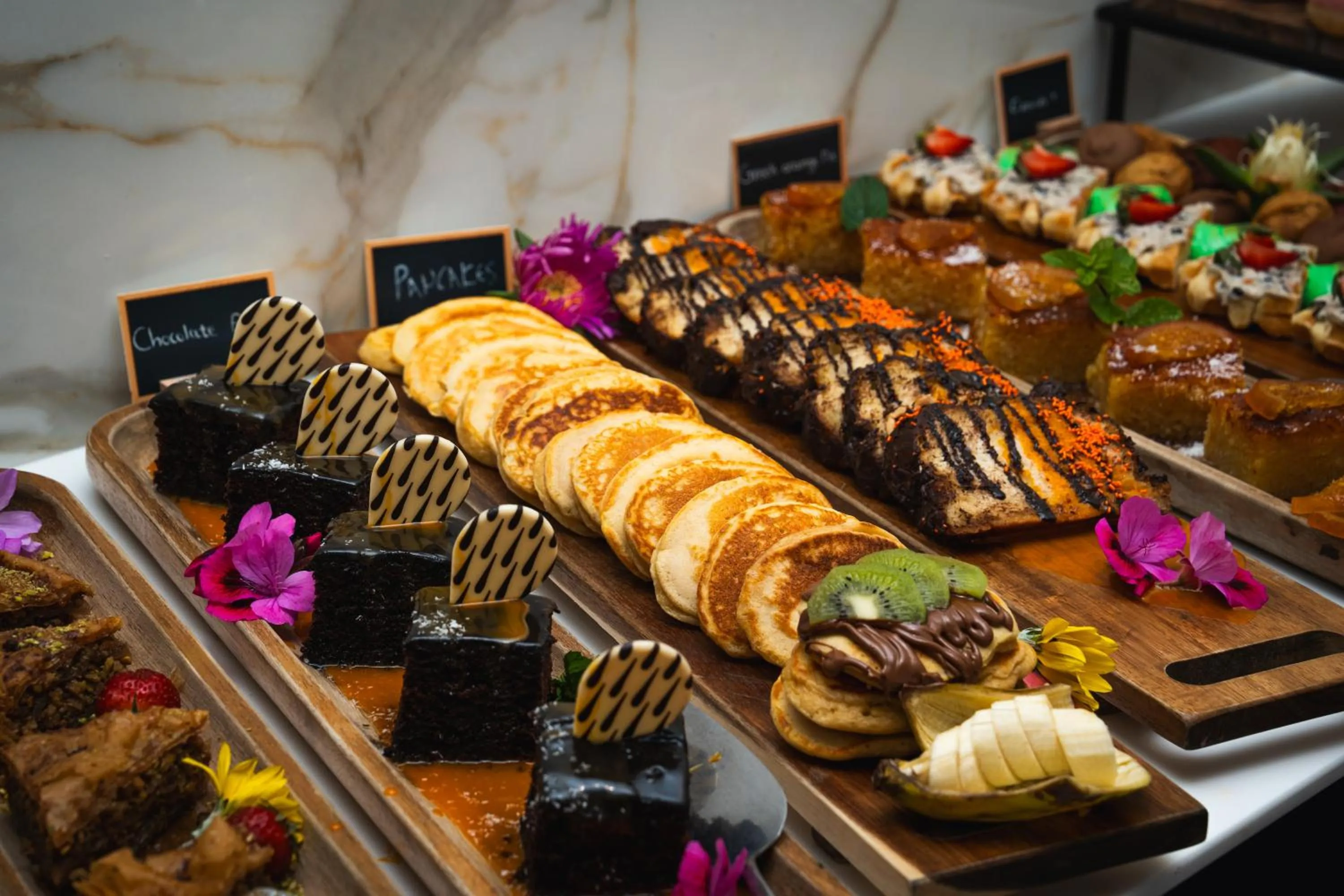 Buffet breakfast in Cresanto Luxury Suites