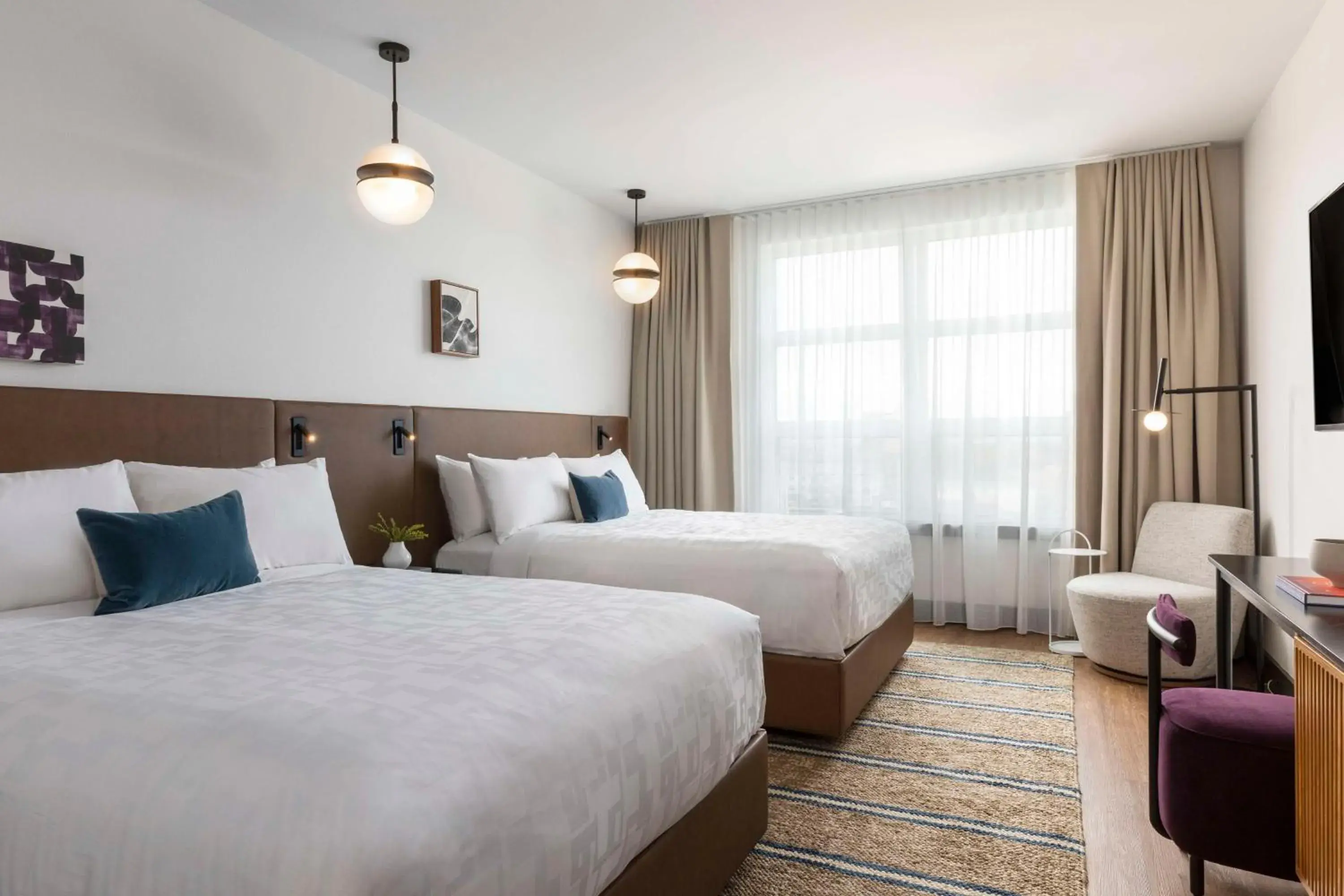 Uptown Queen Room with Two Queen Beds in Kissel Uptown Oakland, in the Unbound Collection by Hyatt Uptown Queen Room with Two Queen Beds in Kissel Uptown Oakland, in the Unbound Collection by Hyatt