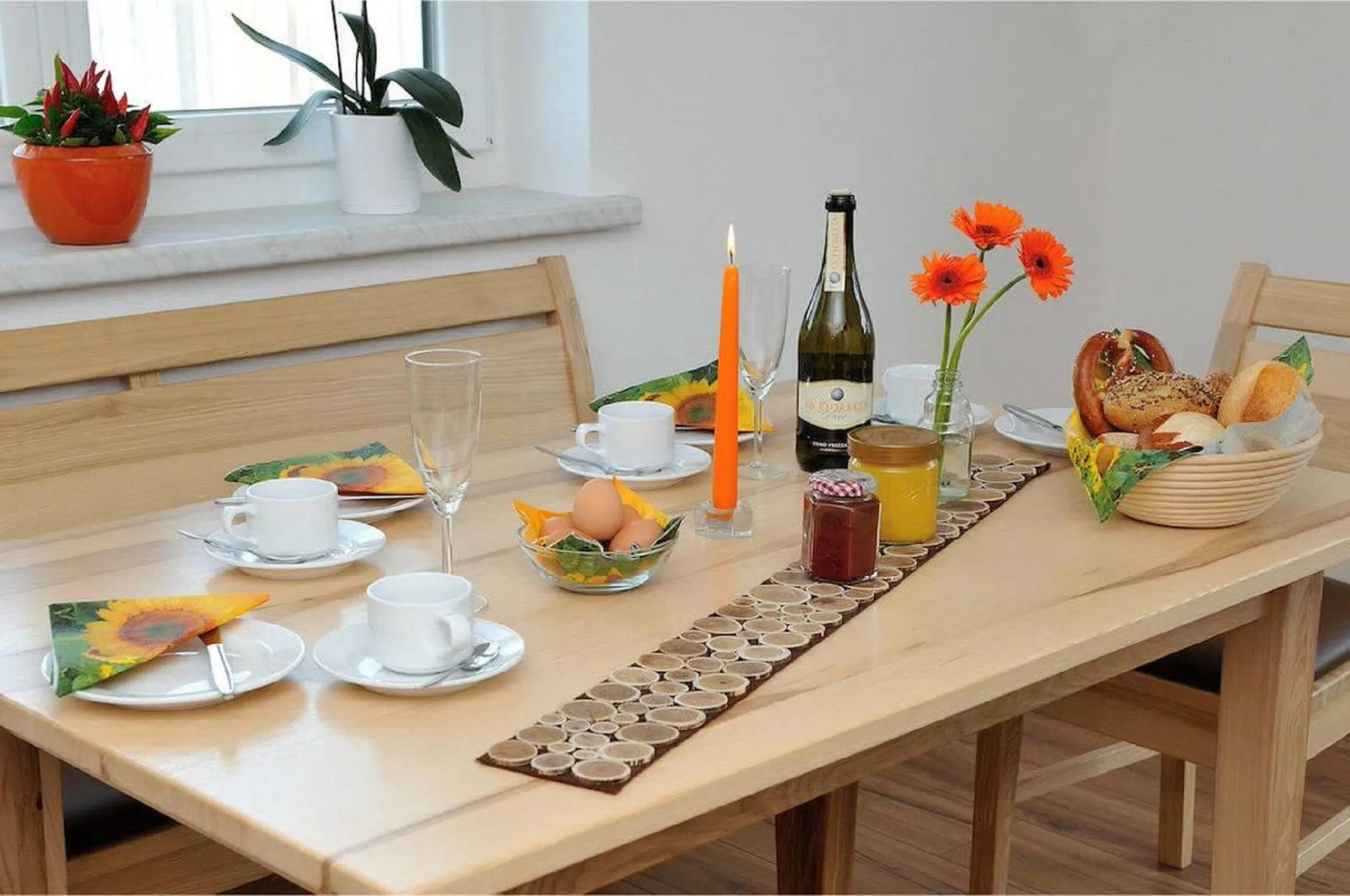 Dining area in Ferienhof Bitschnau