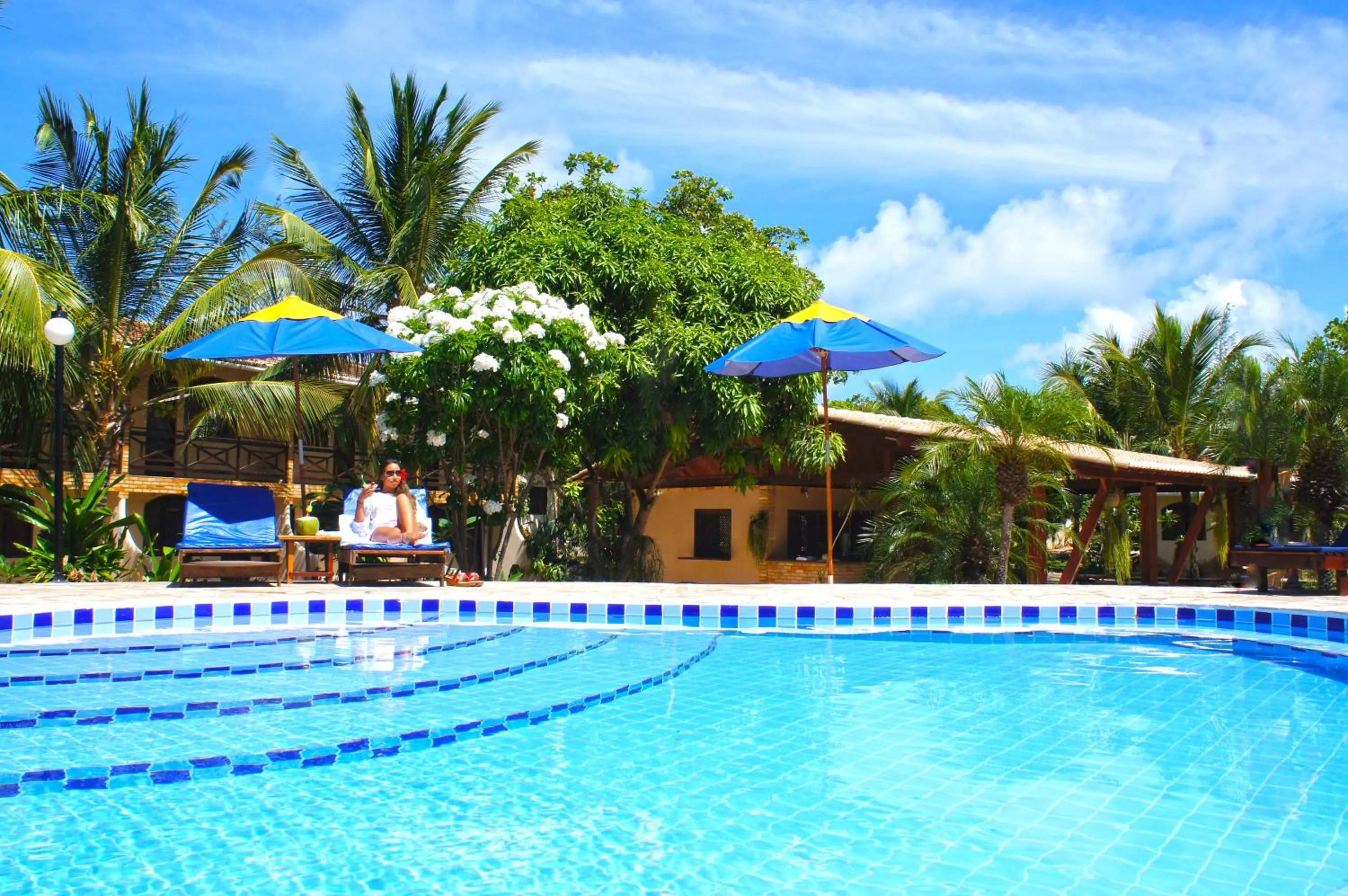 Swimming pool in Pousada Sol e Luna