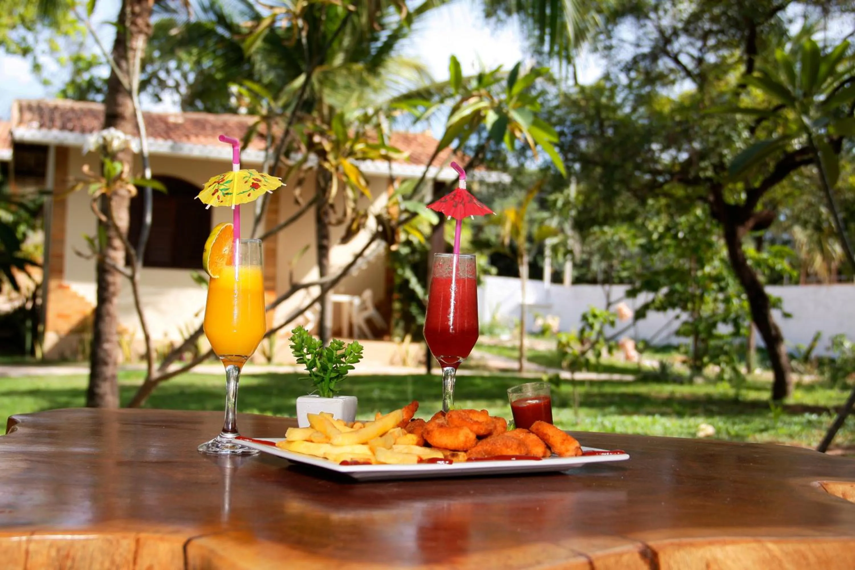 Food and drinks in Pousada Sol e Luna