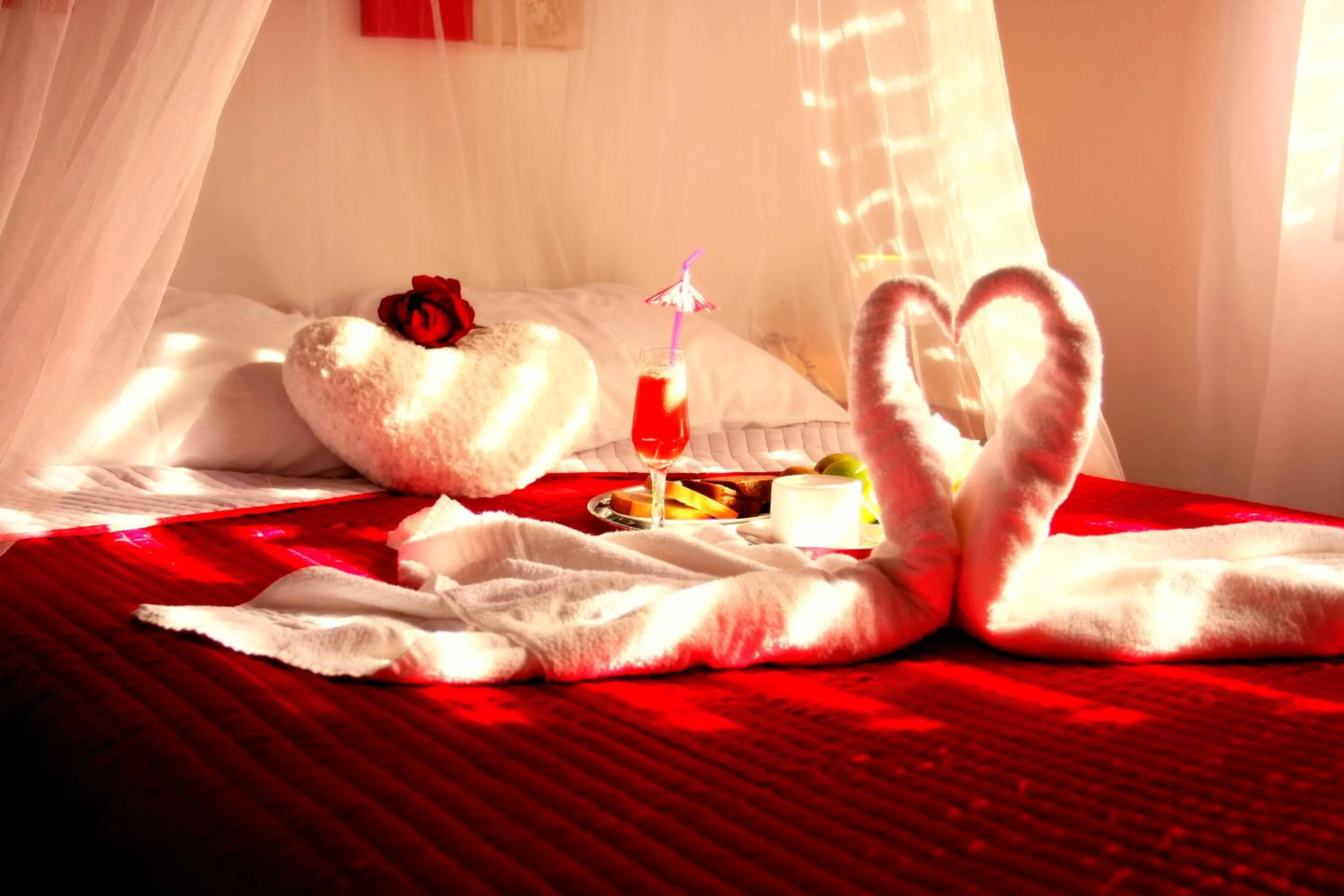 Bed in Pousada Sol e Luna