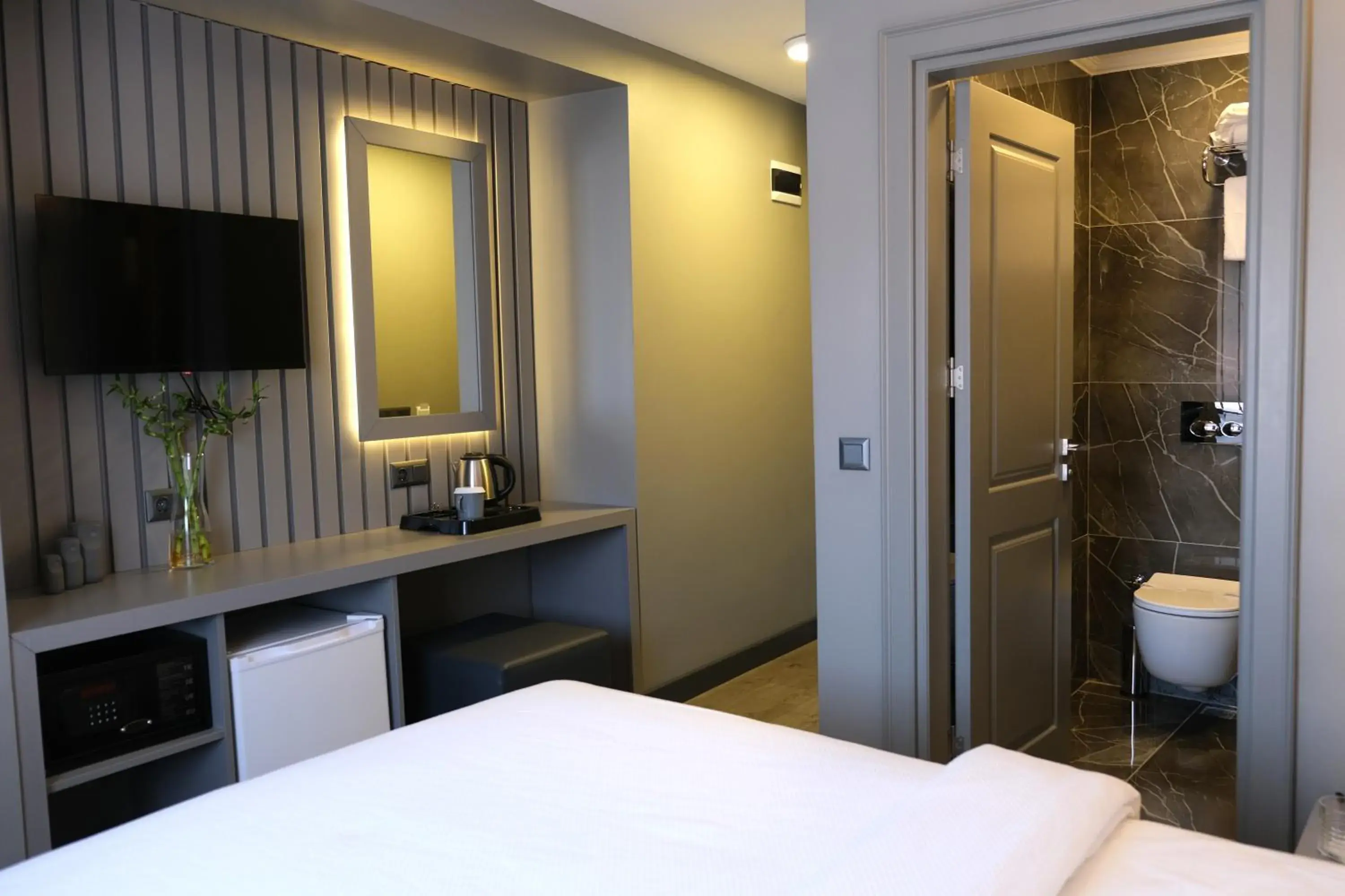 TV and multimedia, Bed in Dilens Bosphorus Hotel TV and multimedia, Bed in Dilens Bosphorus Hotel