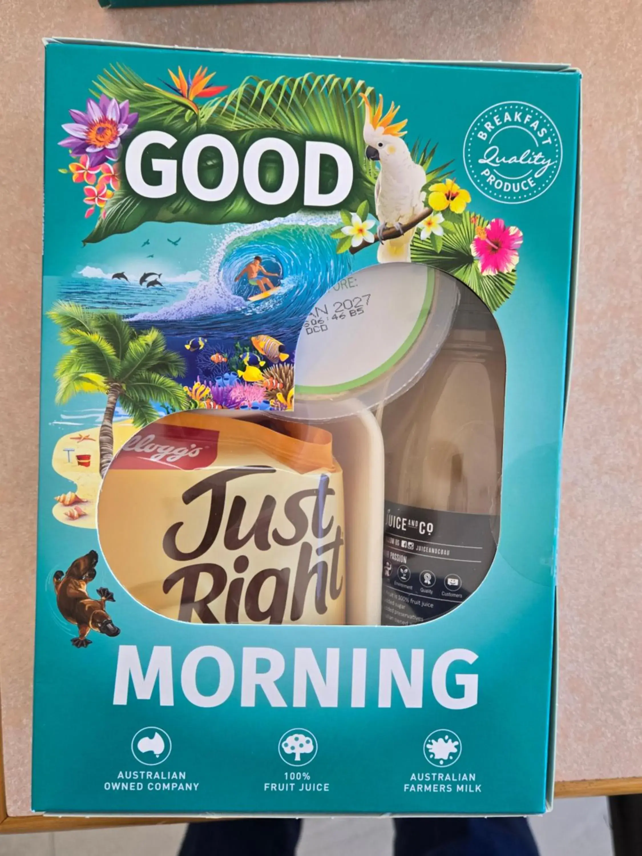 Continental breakfast in Best Western Parkside Motor Inn Continental breakfast in Best Western Parkside Motor Inn