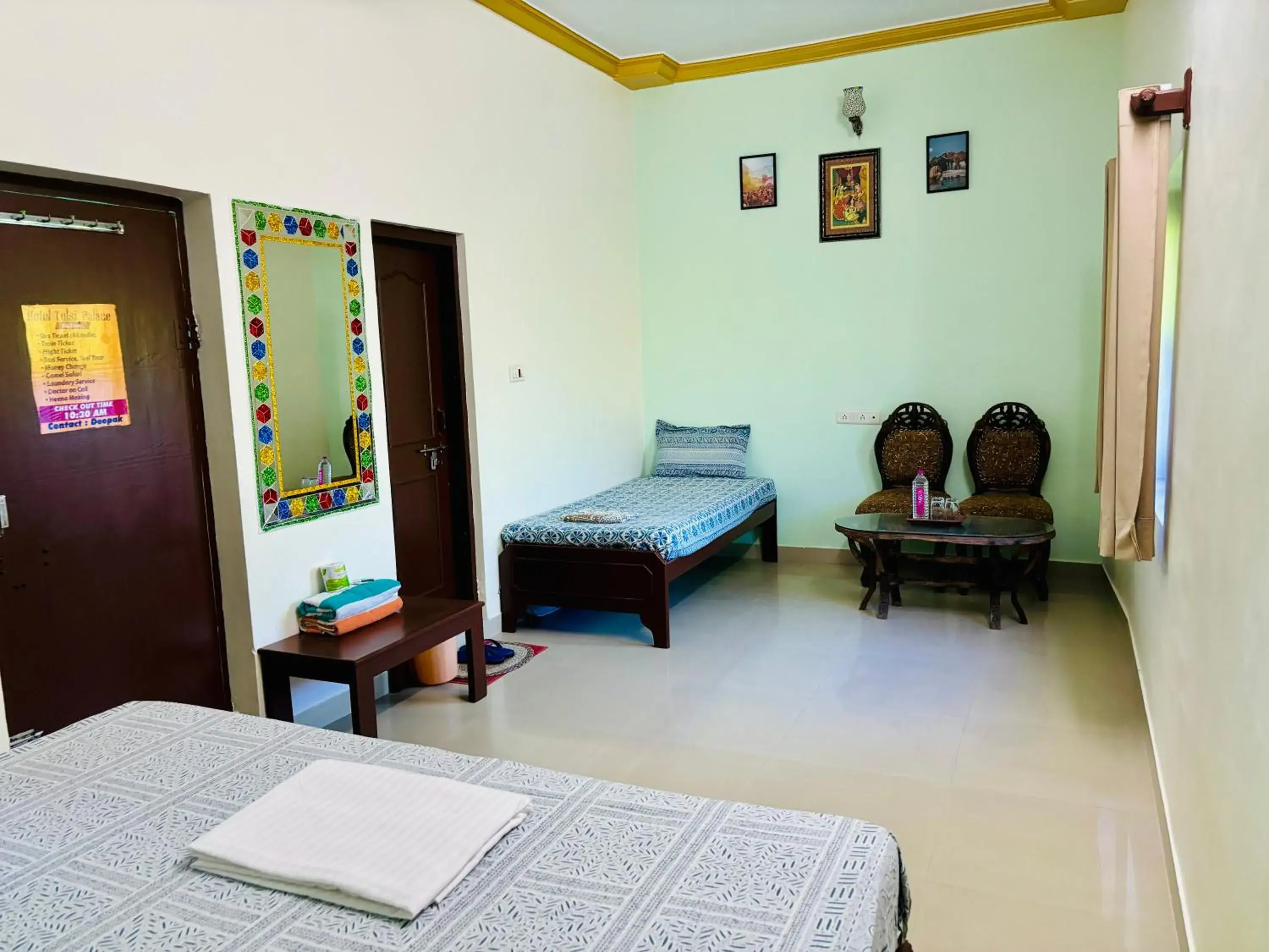 Bed in Hotel tulsi palace Bed in Hotel tulsi palace