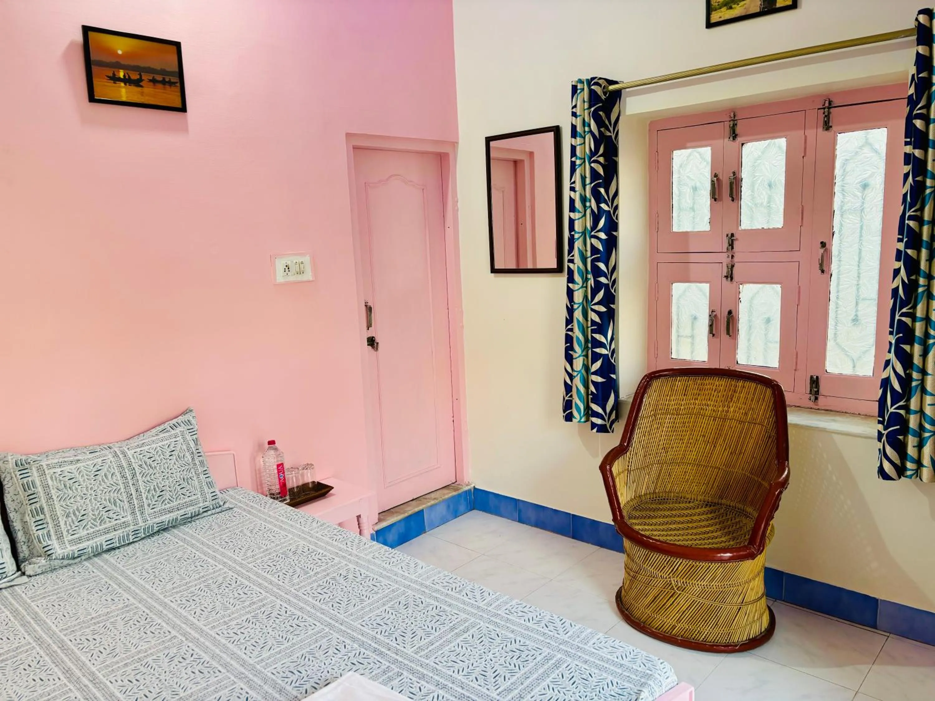 Bed in Hotel tulsi palace