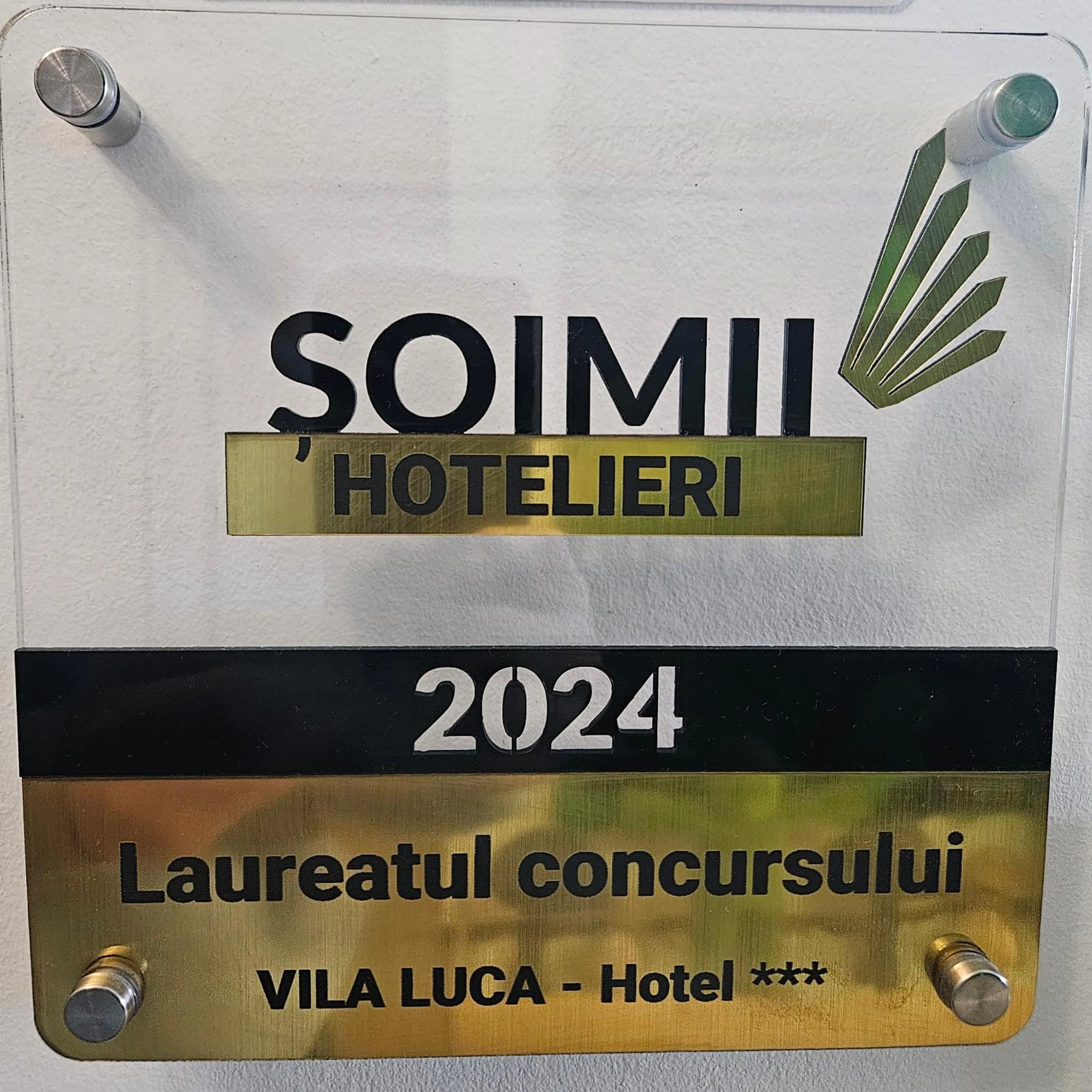 Certificate/Award in VILA LUCA-Hotel