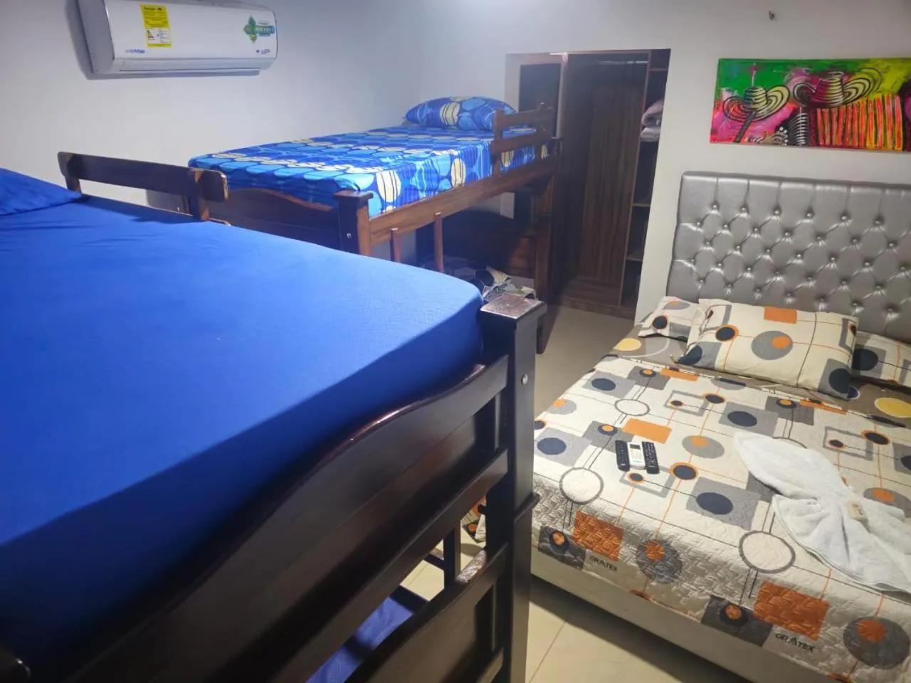 Bed in Apartaestudios Galanni